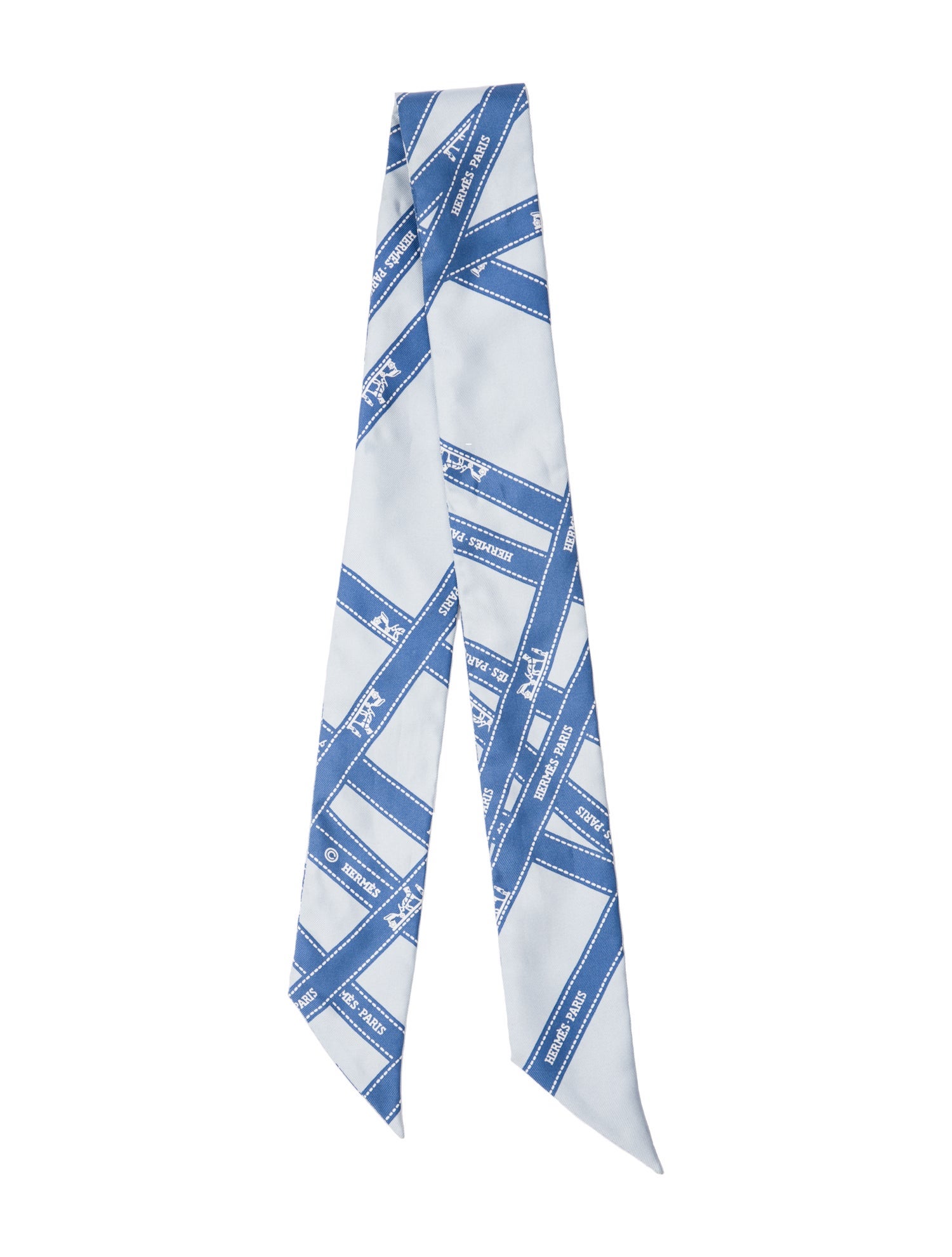 Hermès Bolduc Silk Twilly Scarf