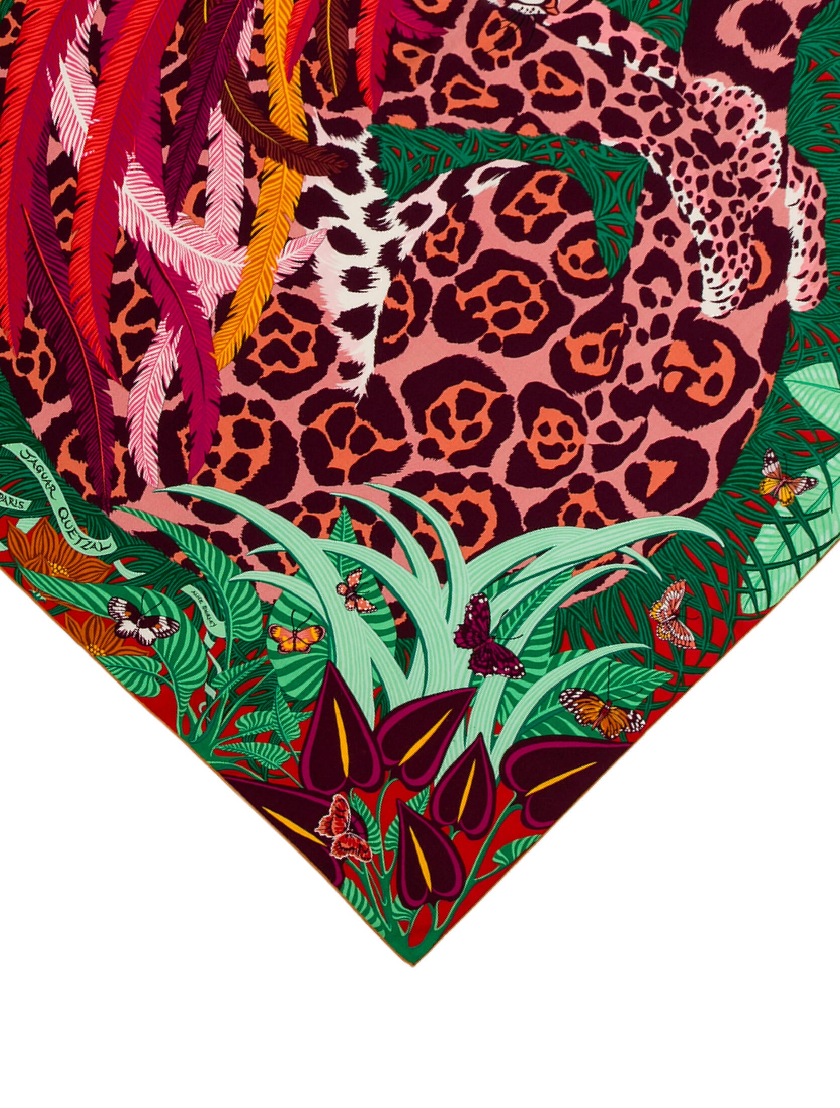 Hermès Jaguar Quetzal Cashmere Shawl