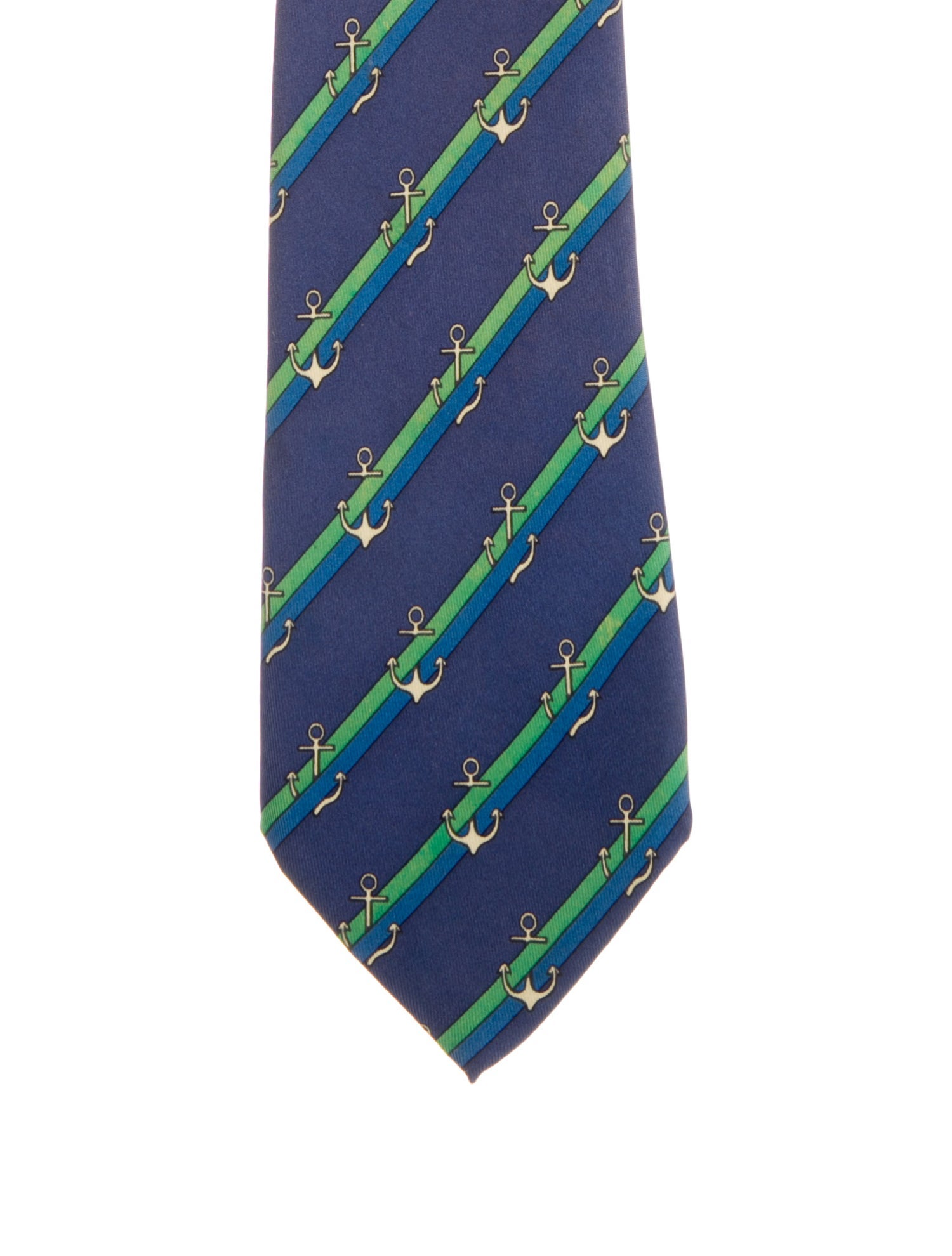 Hermès pattern silk tie