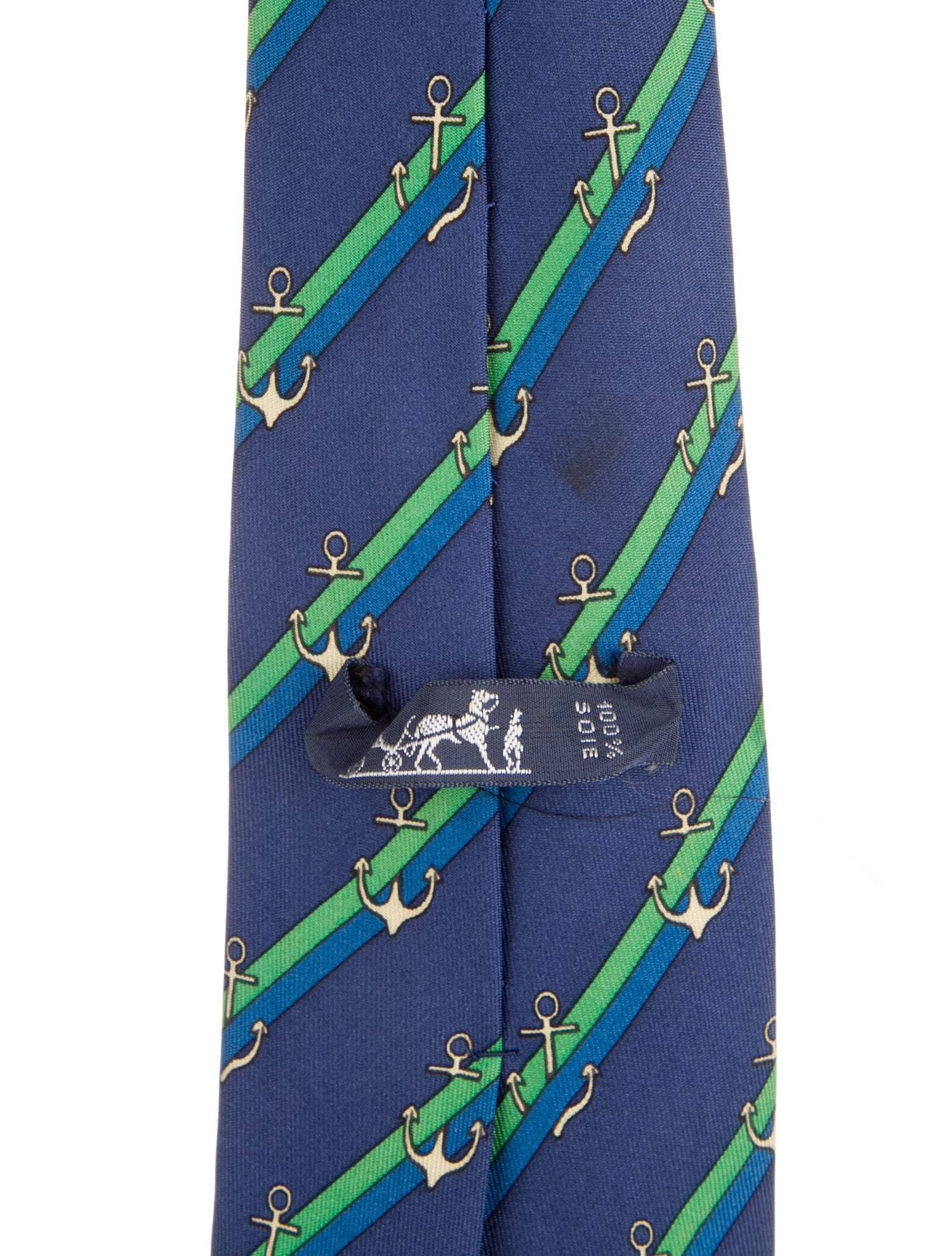 Hermès pattern silk tie