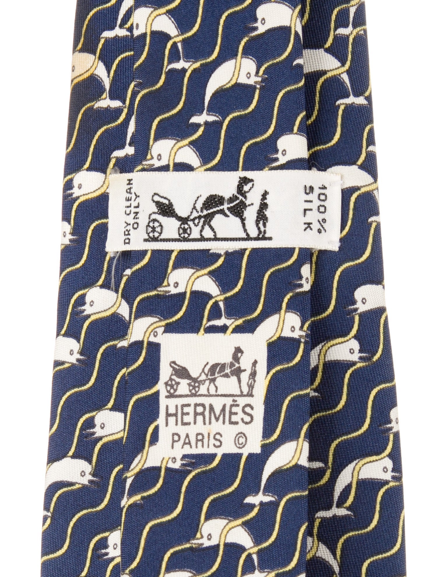 Hermès Silk Patterned Tie