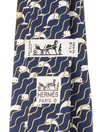 Hermès Silk Patterned Tie