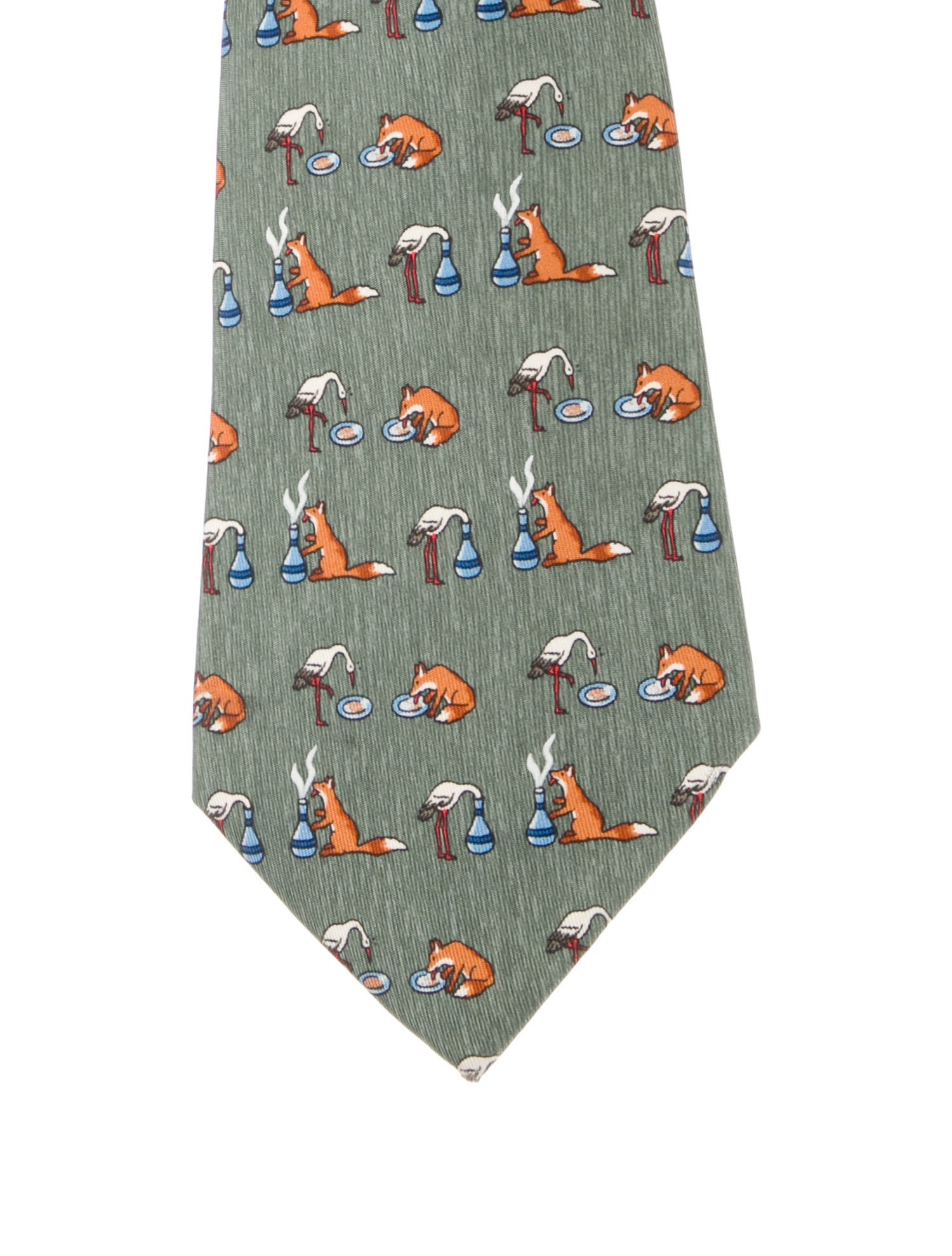Hermès Silk Patterned Tie