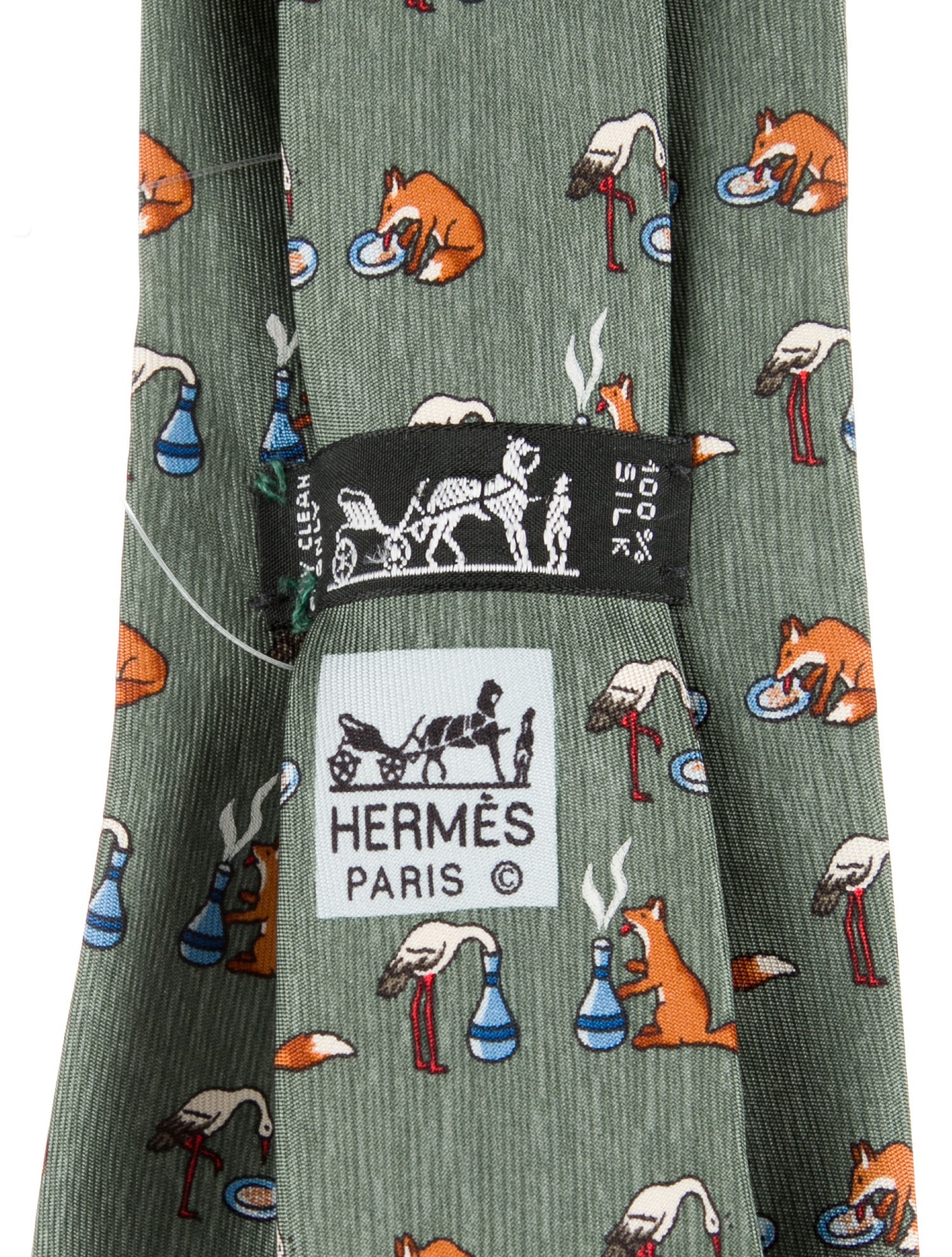 Hermès Silk Patterned Tie