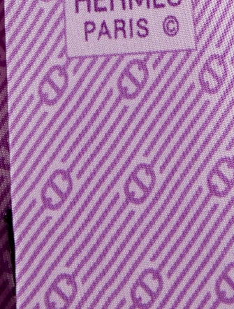 Hermès pattern print tie