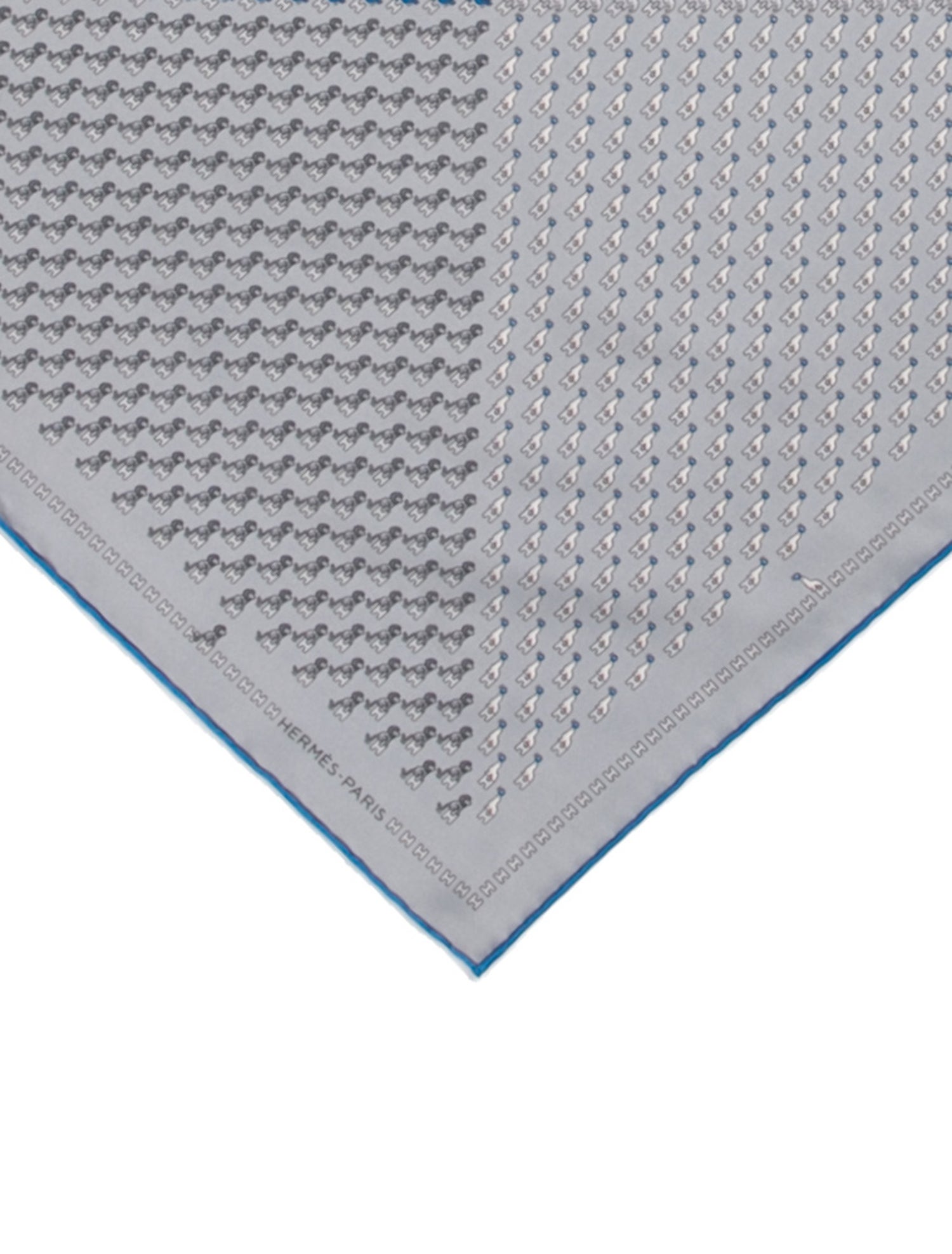 Hermès Circ'H Silk Pocket Square