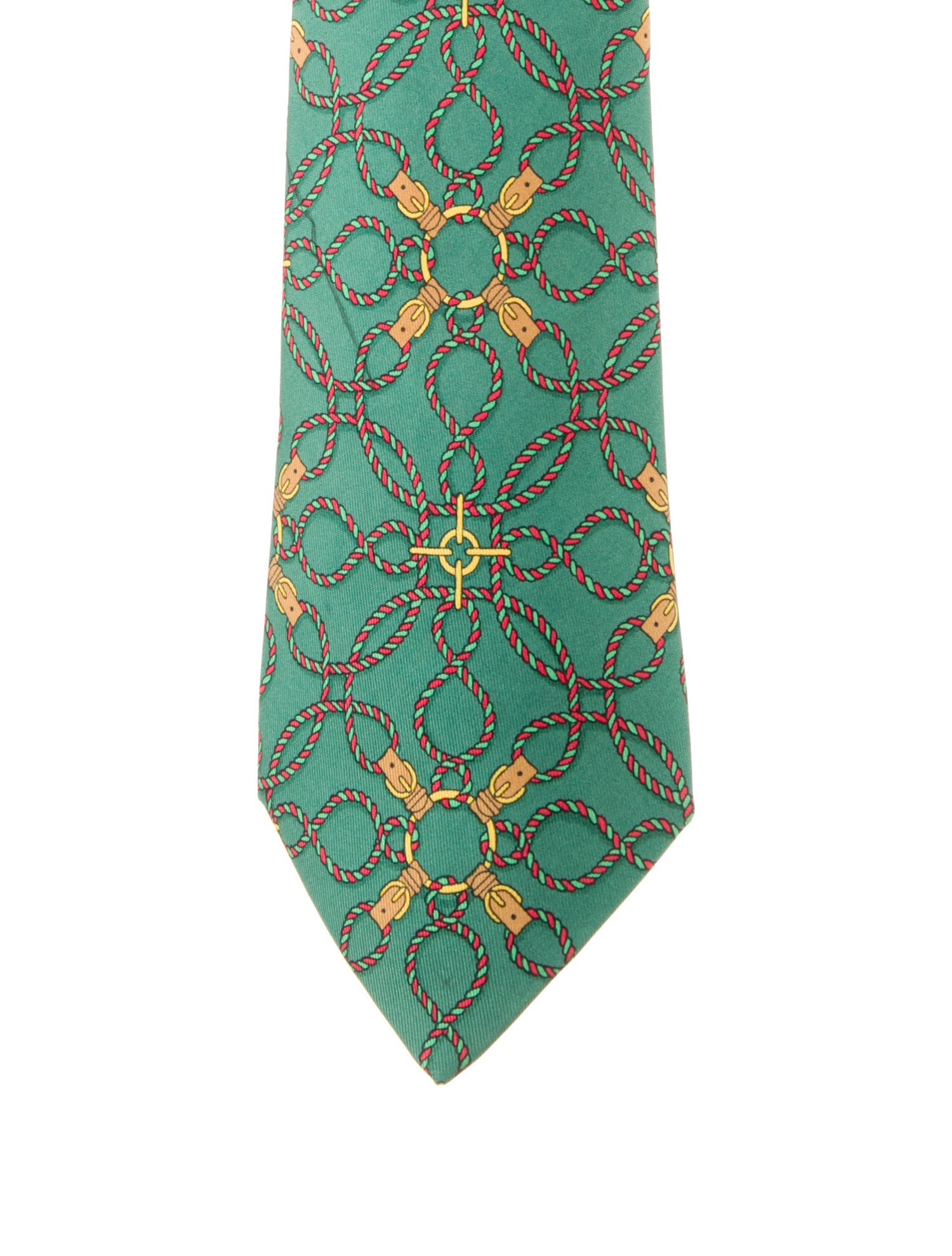 Hermès Silk Printed Tie