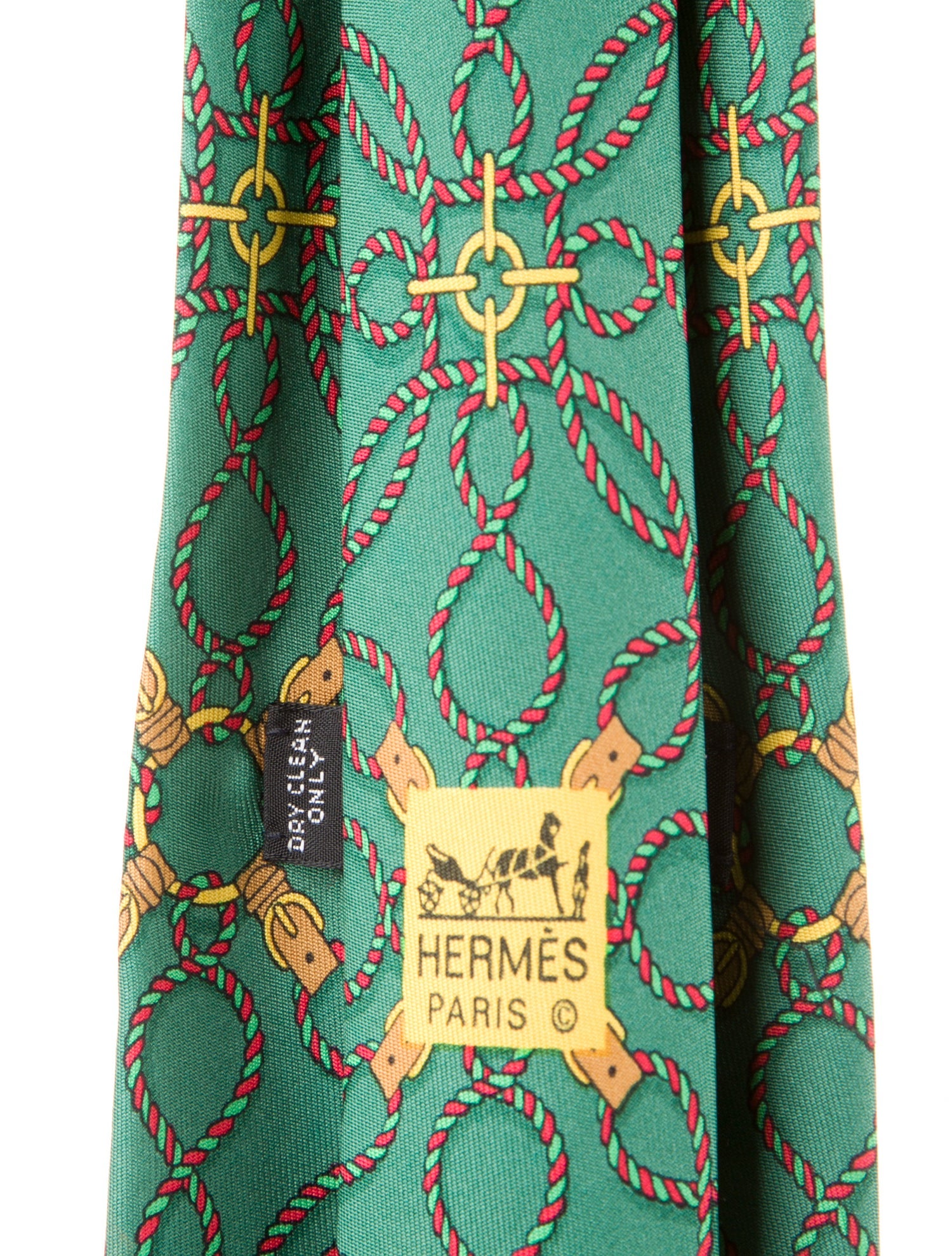 Hermès Silk Printed Tie