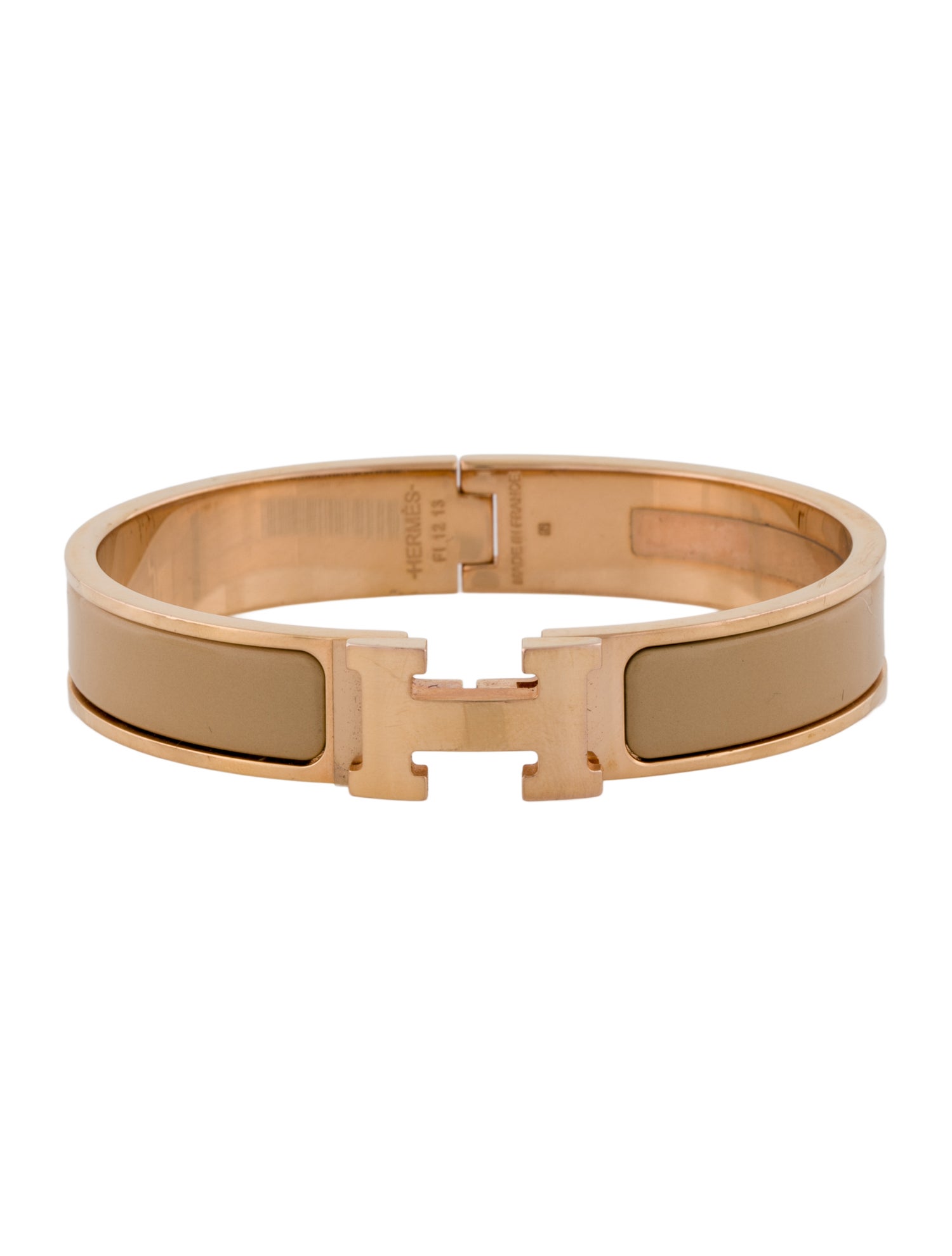 Hermès Clic H Enamel Bangle Bracelet