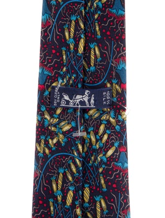 Hermès Silk Patterned Tie