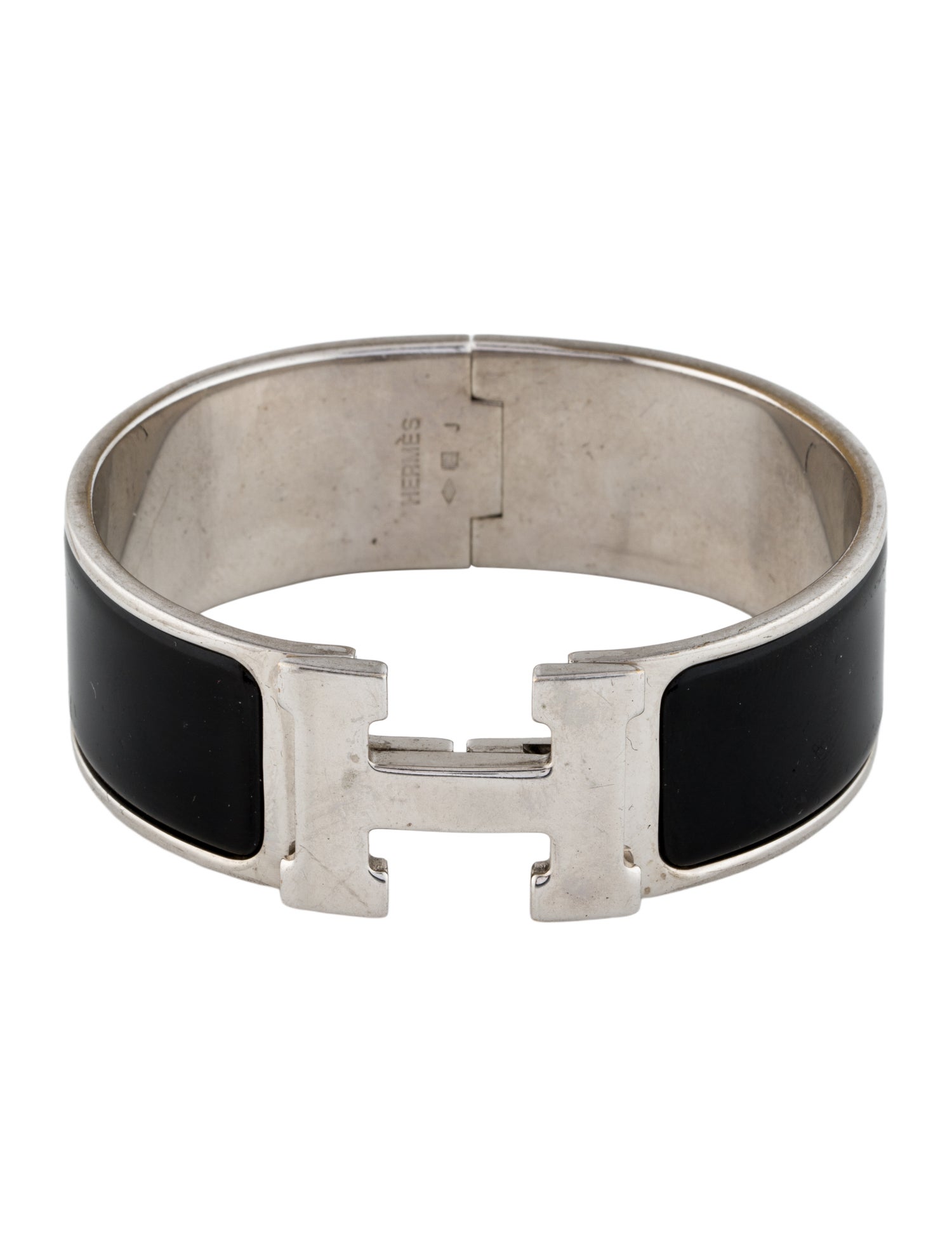 Hermès Enamel Clic Clac H Bangle Bracelet