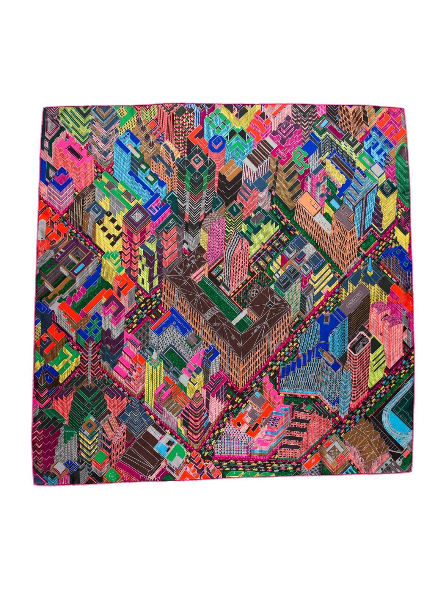 Hermès Pantin City Silk Scarf w/ Tags