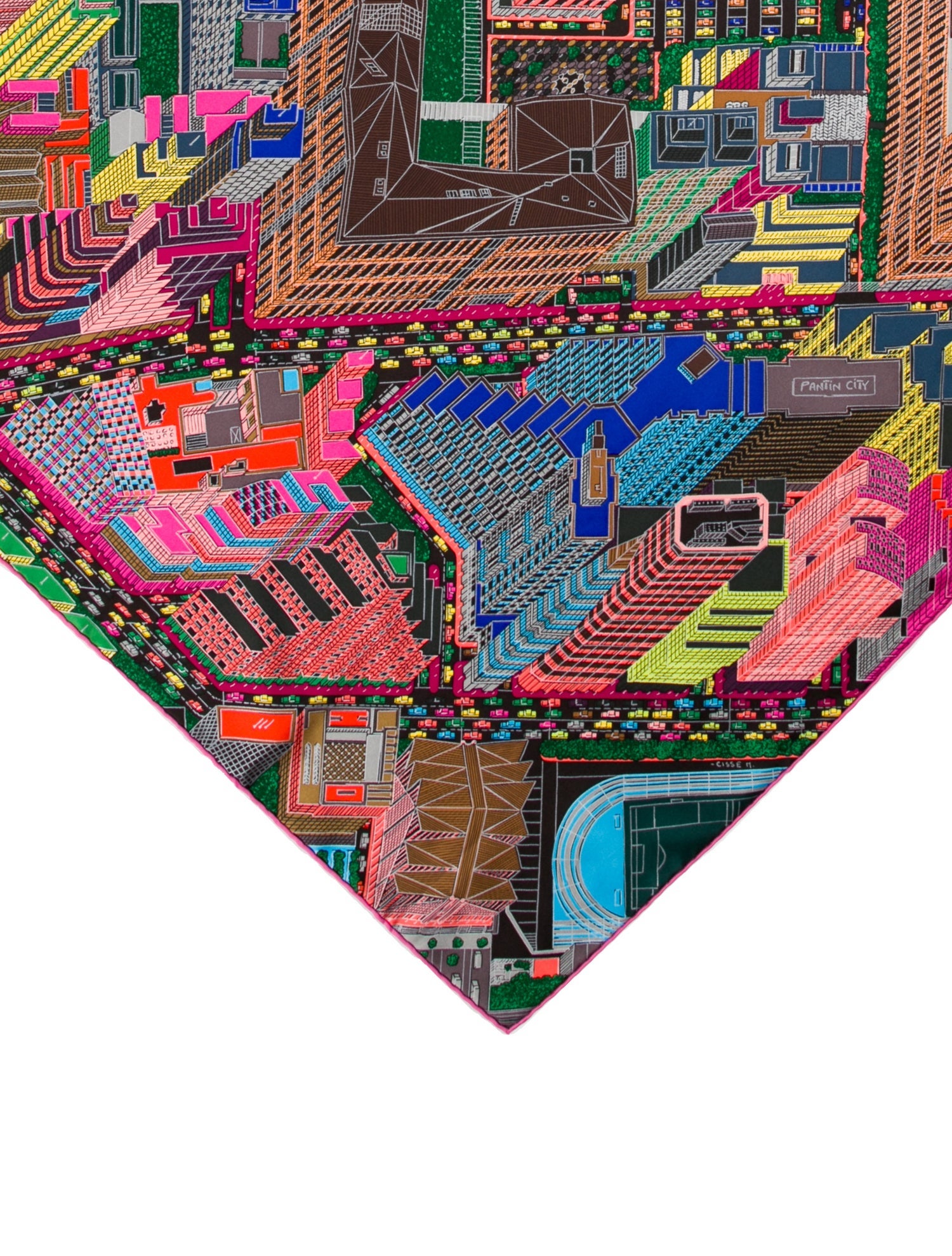 Hermès Pantin City Silk Scarf w/ Tags