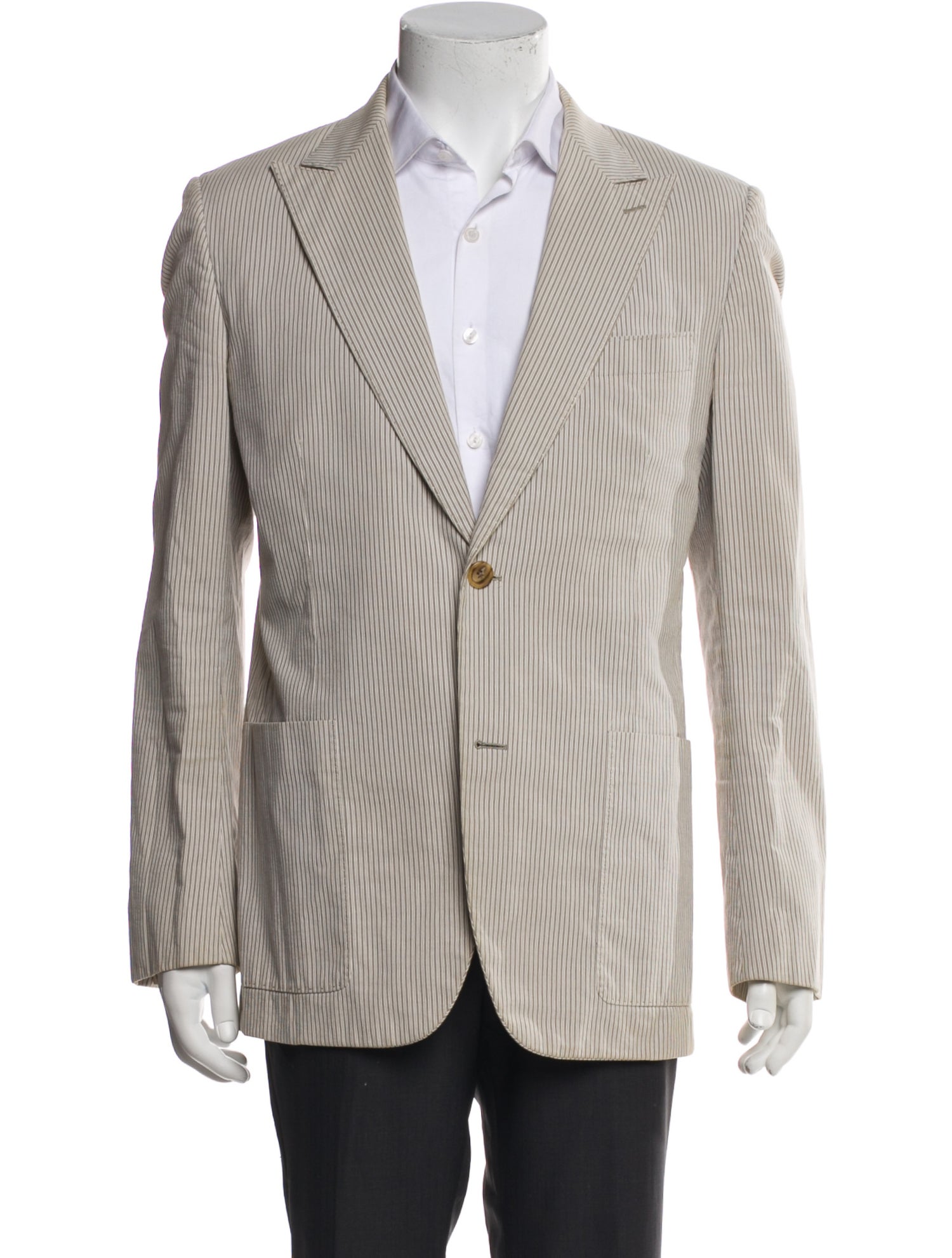 Hermès Striped Neutral Blazer
