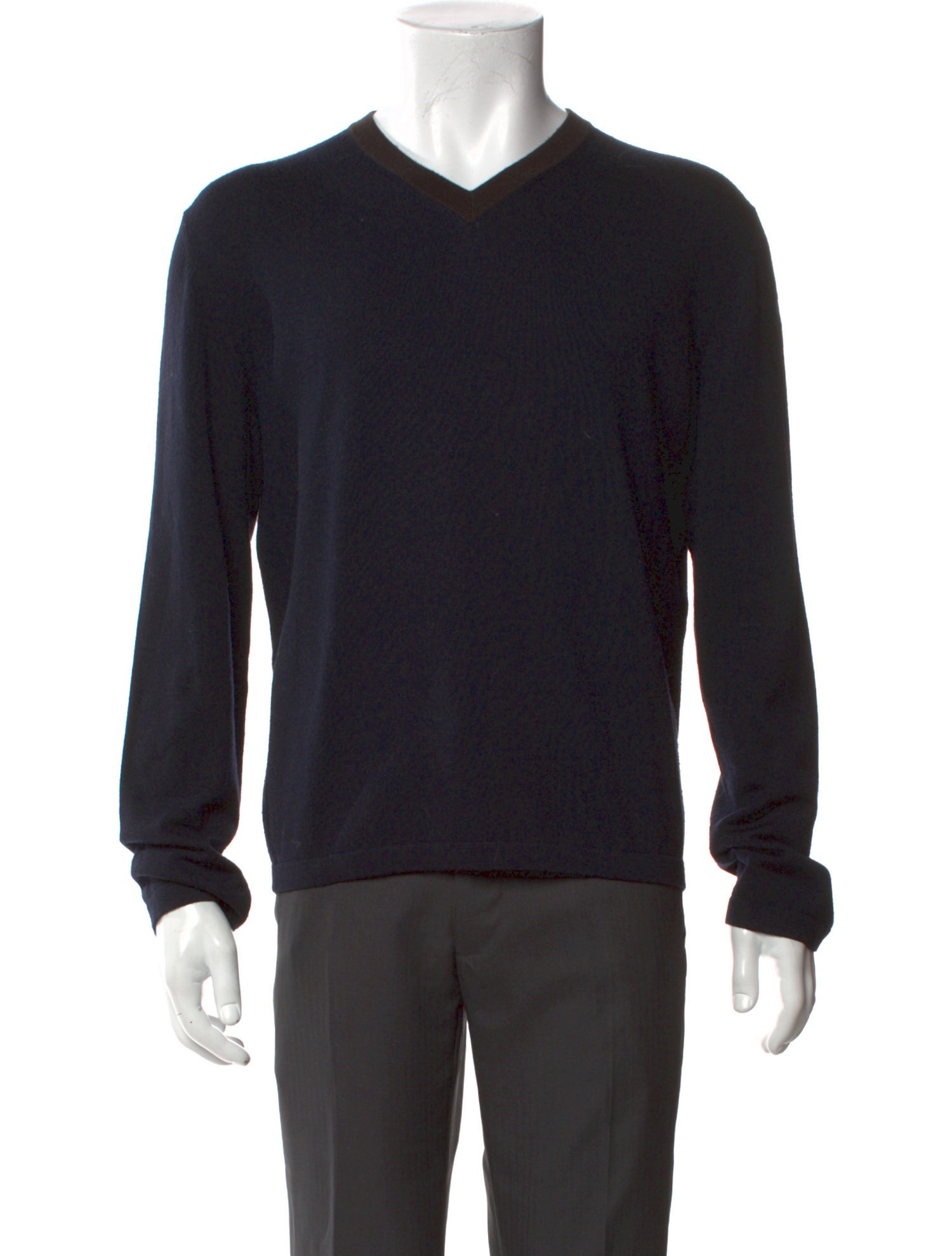 Hermès Merino Wool V-Neck Pullover