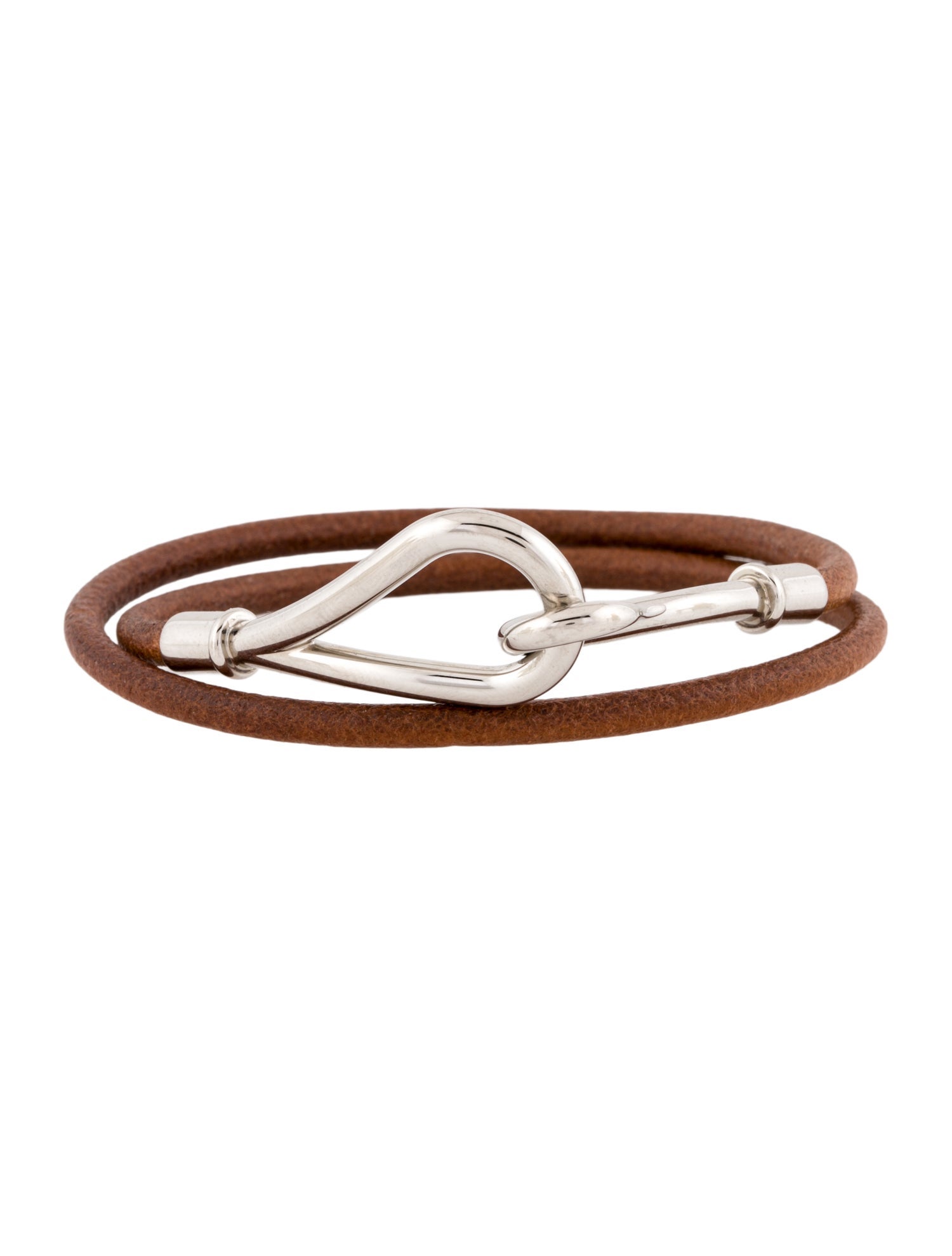 Hermès Leather Double Tour Jumbo Hook Wrap Bracelet