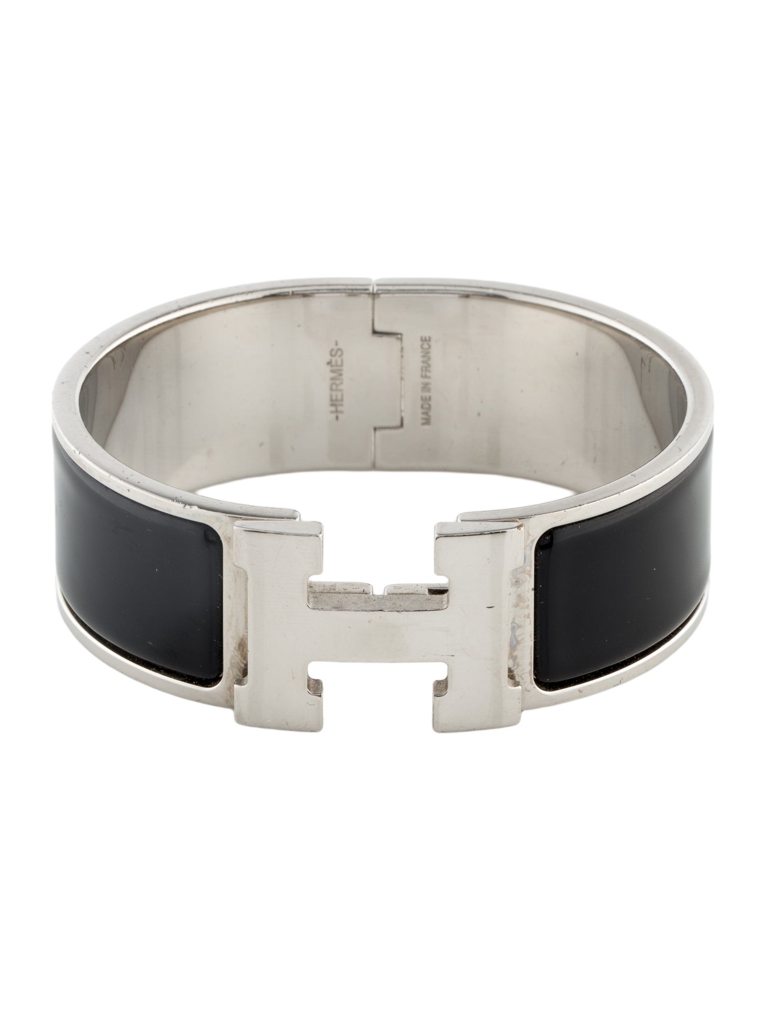 Hermès Enamel Clic Clac H Bangle Bracelet