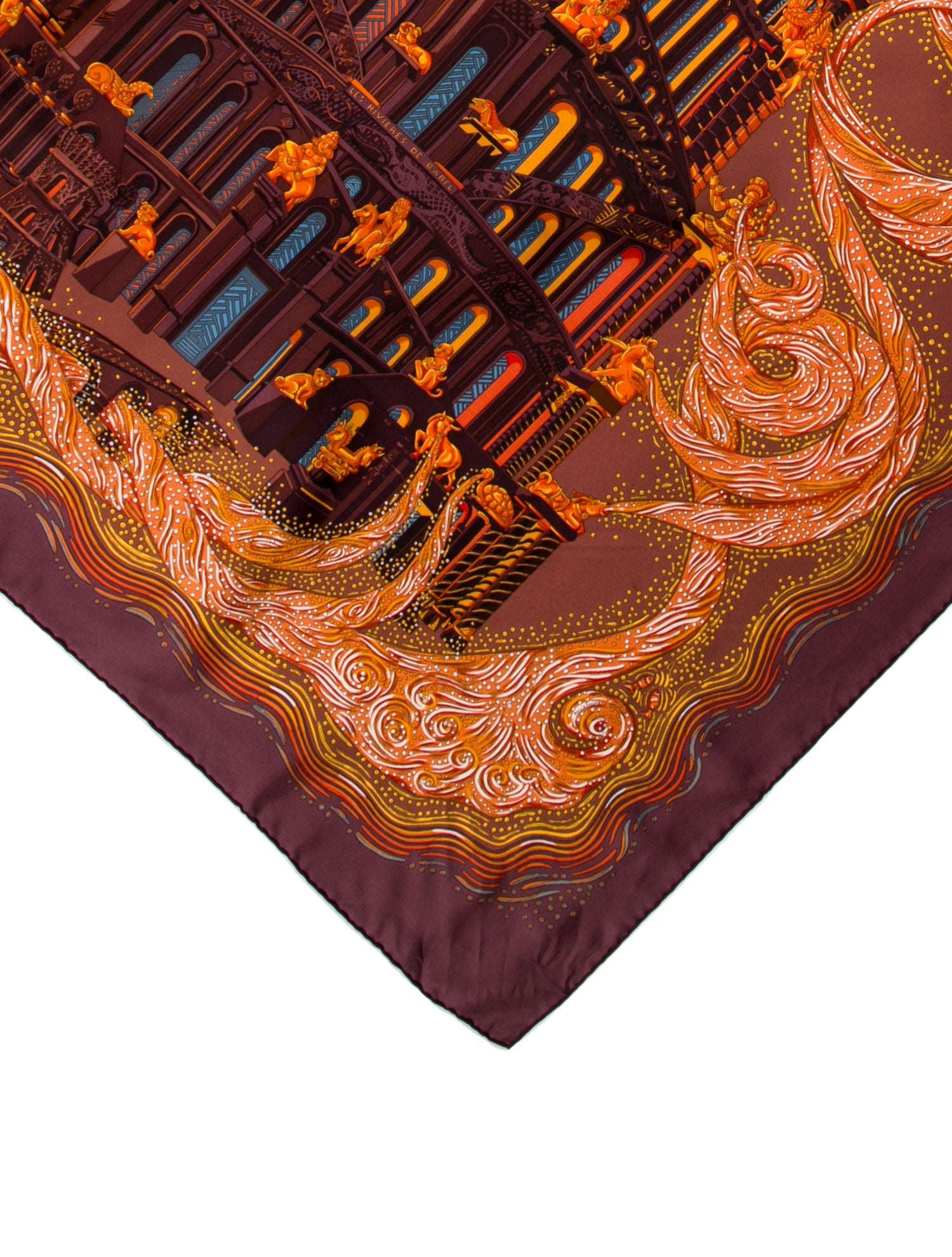 Hermès Les Rivieres De Babel Silk Scarf