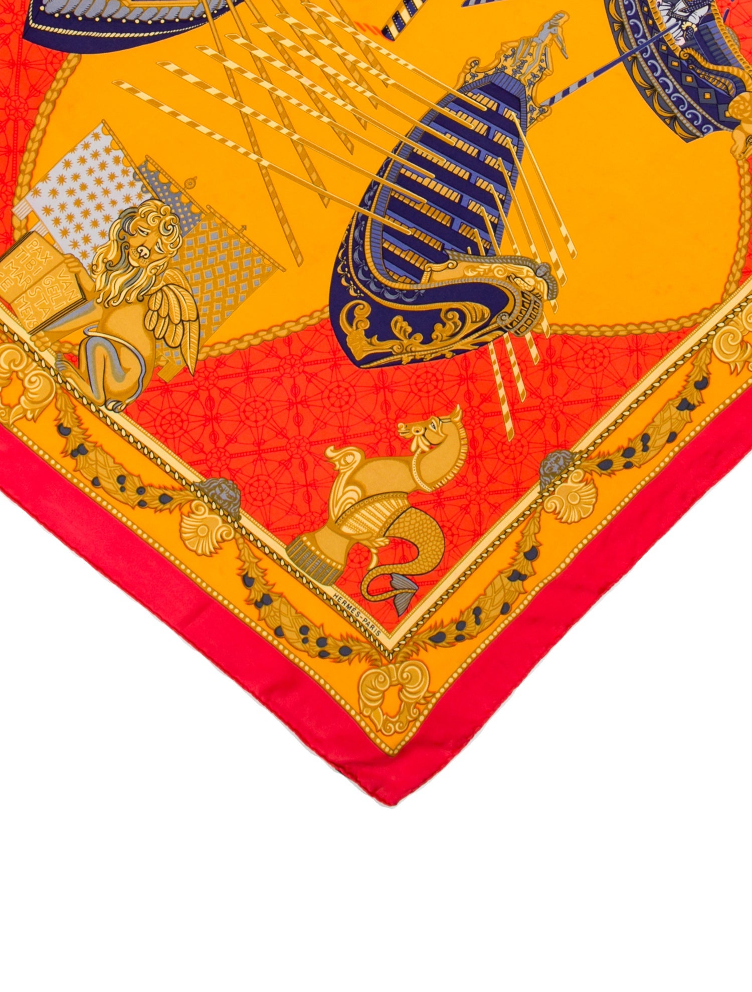 Hermès Les Bissone De Venise Silk Scarf