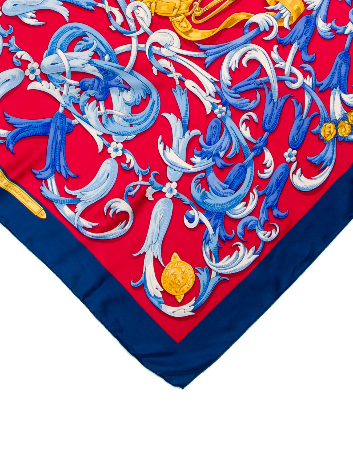 Hermès Le Mors "A La Conétable" Silk Scarf