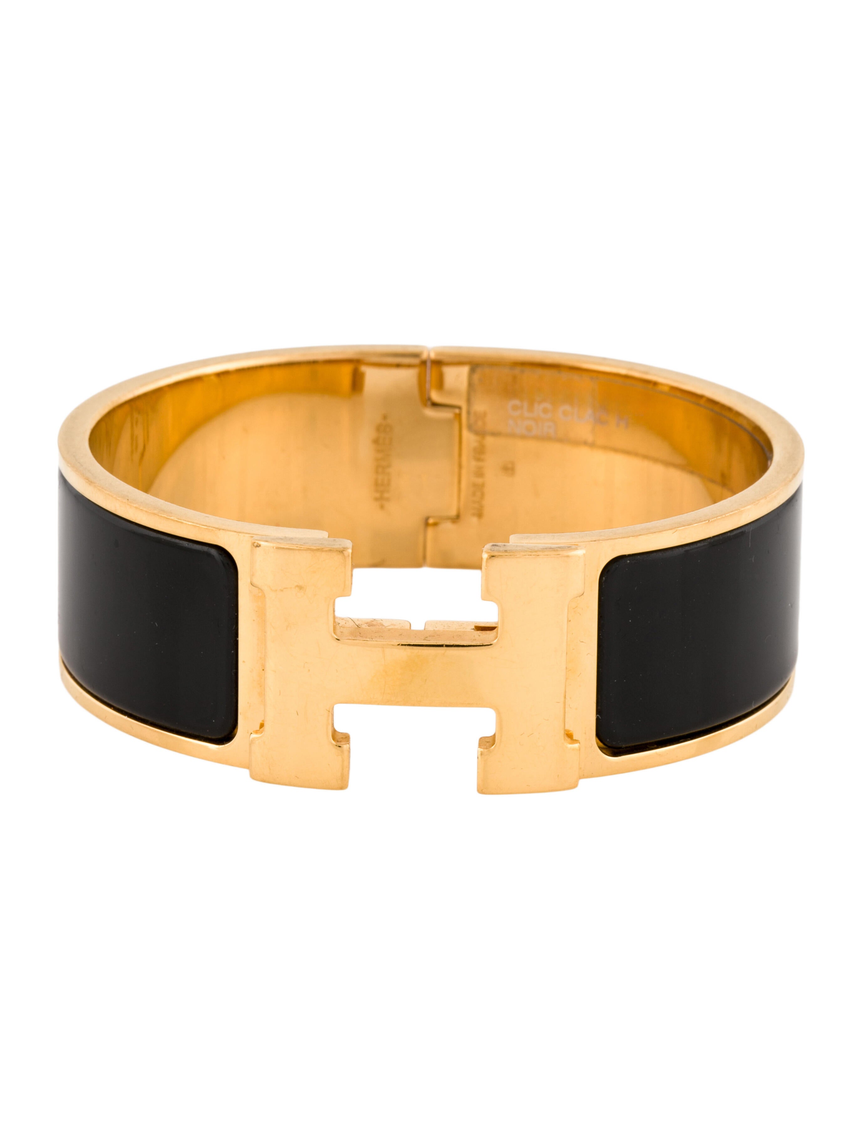 Hermès Clic Clac H Enamel Bangle Bracelet