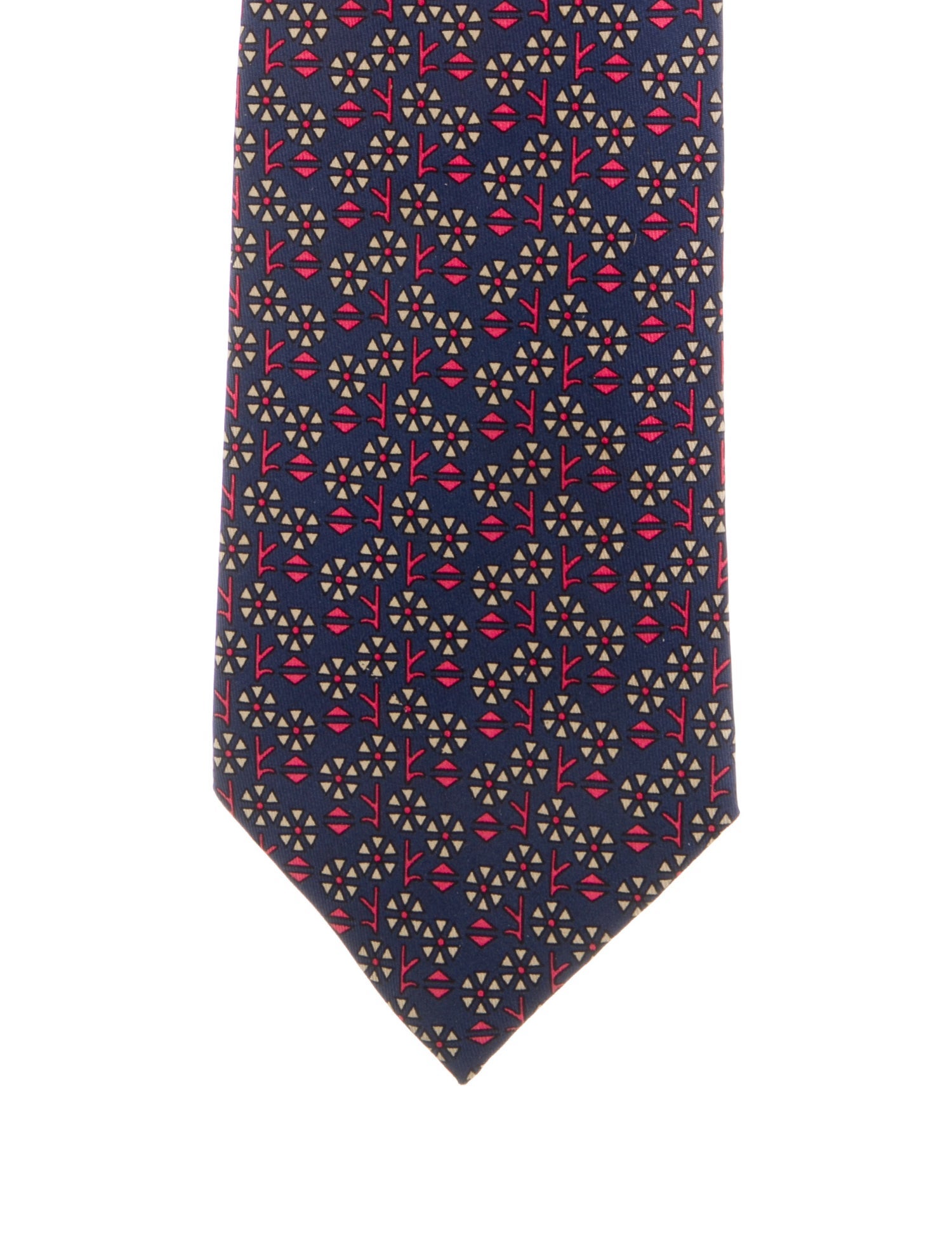 Hermès Silk Patterned Tie