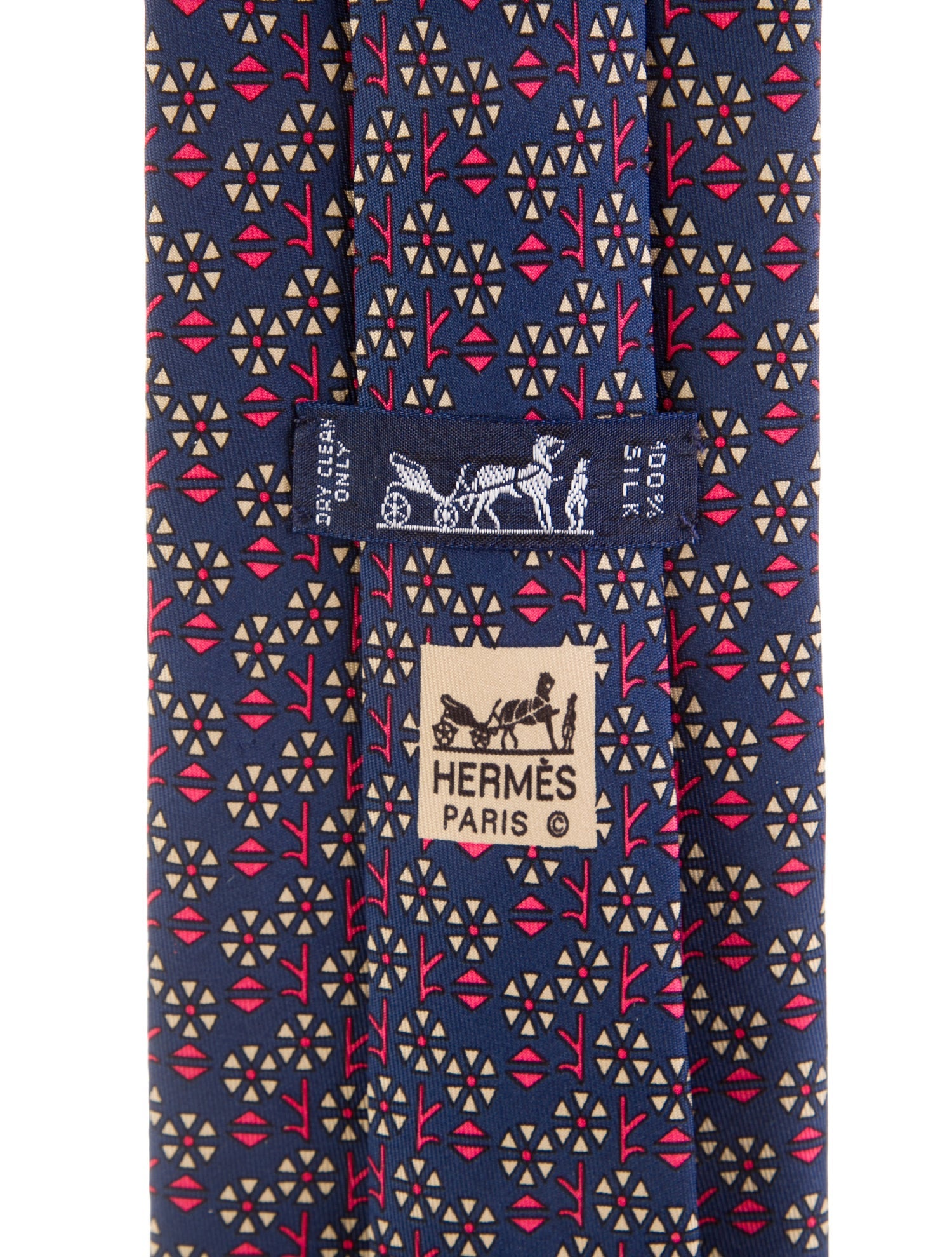 Hermès Silk Patterned Tie