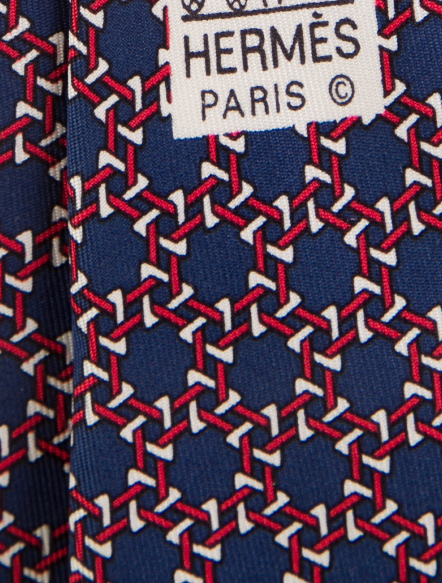 Hermès Silk Patterned Tie