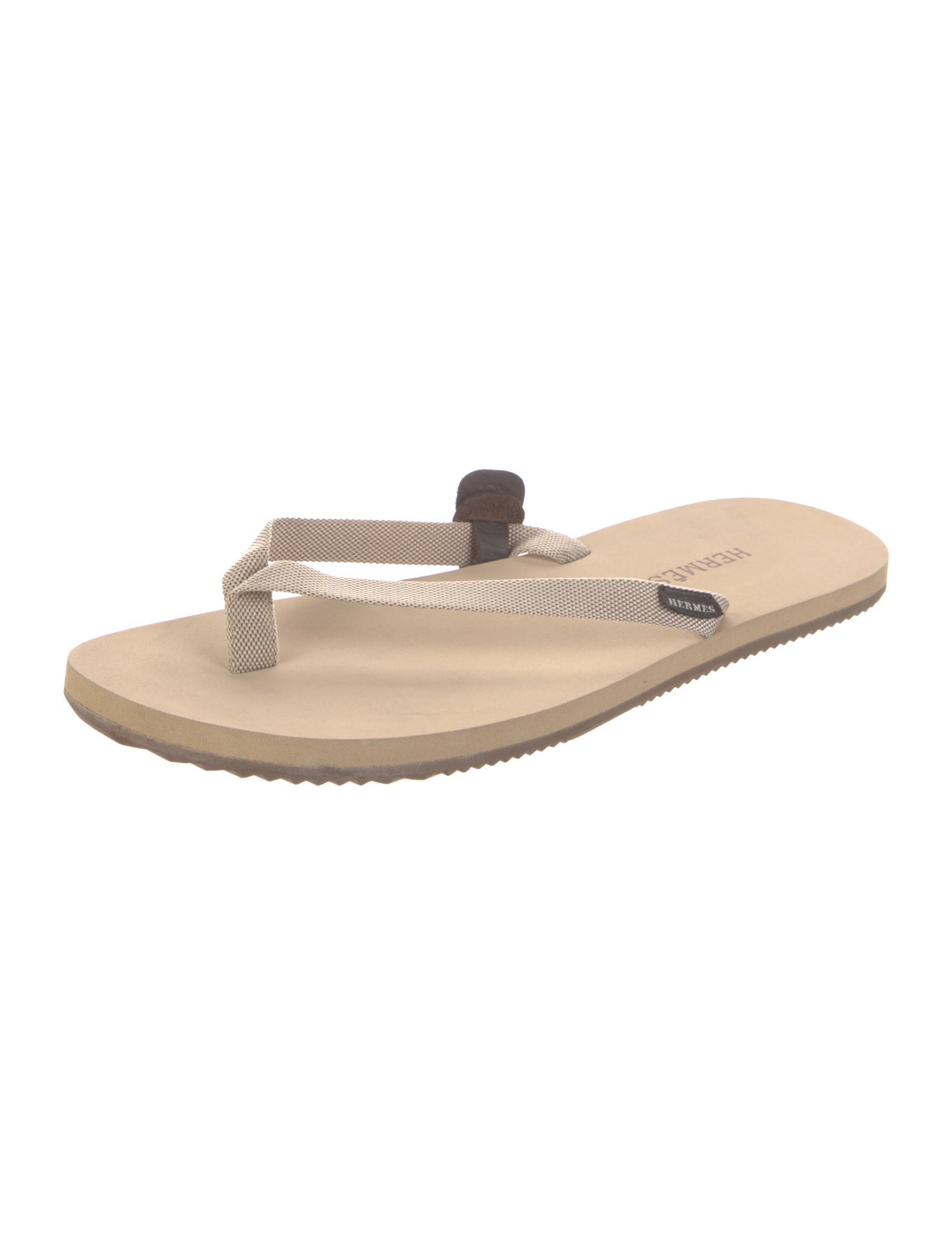 Hermès Isolella Canvas Flip Flops