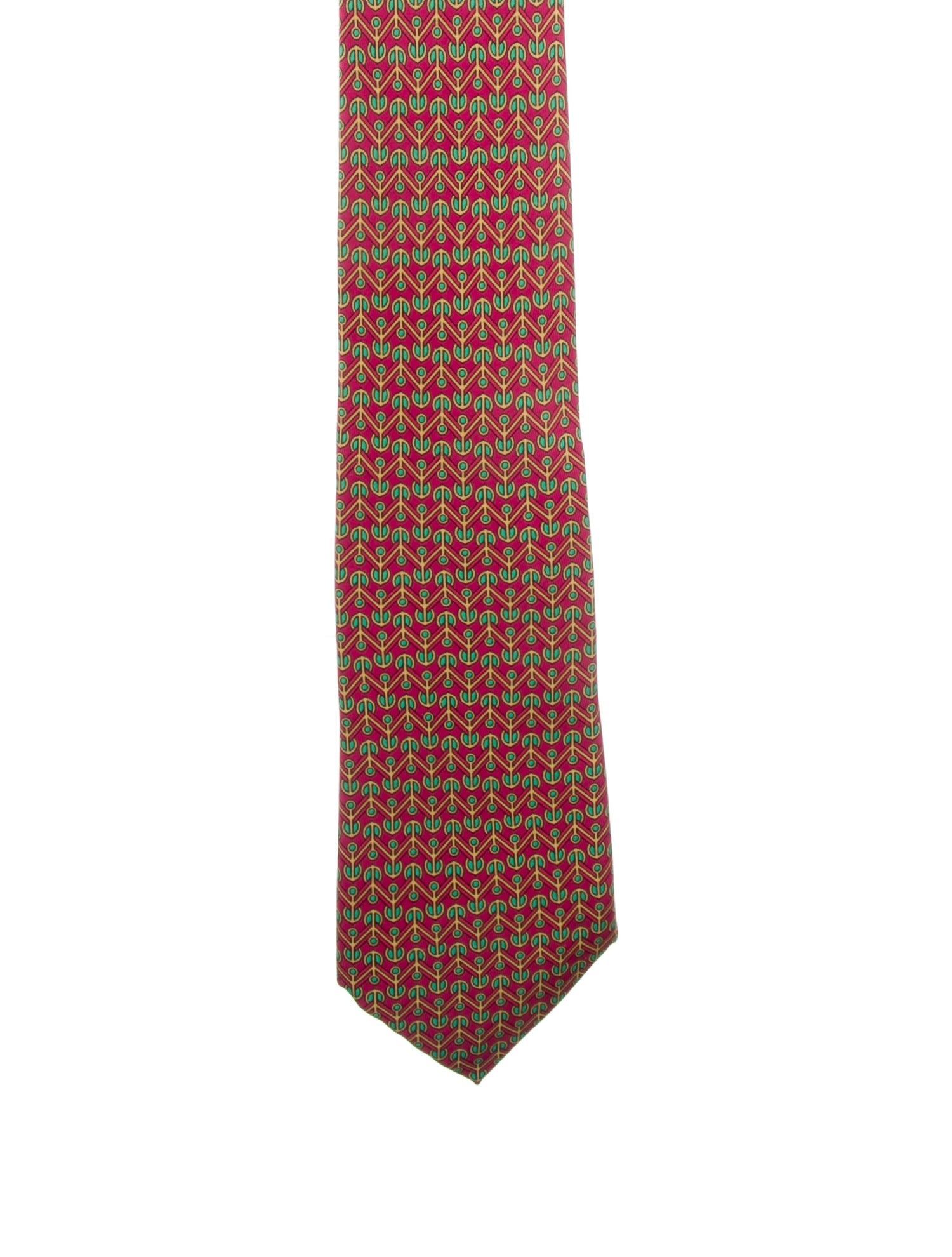 Hermès Silk Pattern Tie