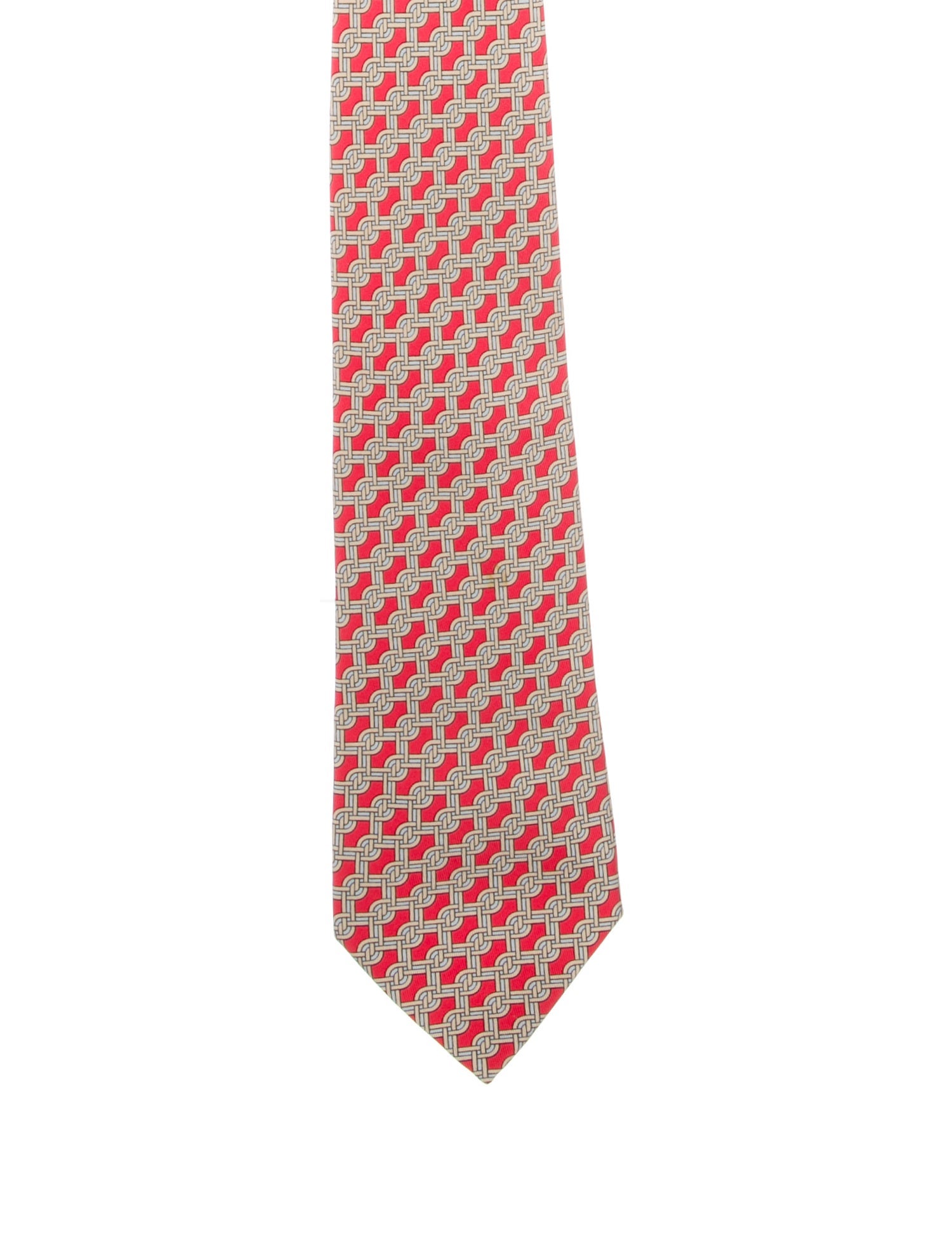 Hermès Silk Pattern Tie