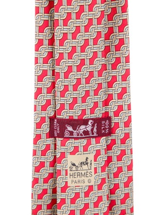 Hermès Silk Pattern Tie