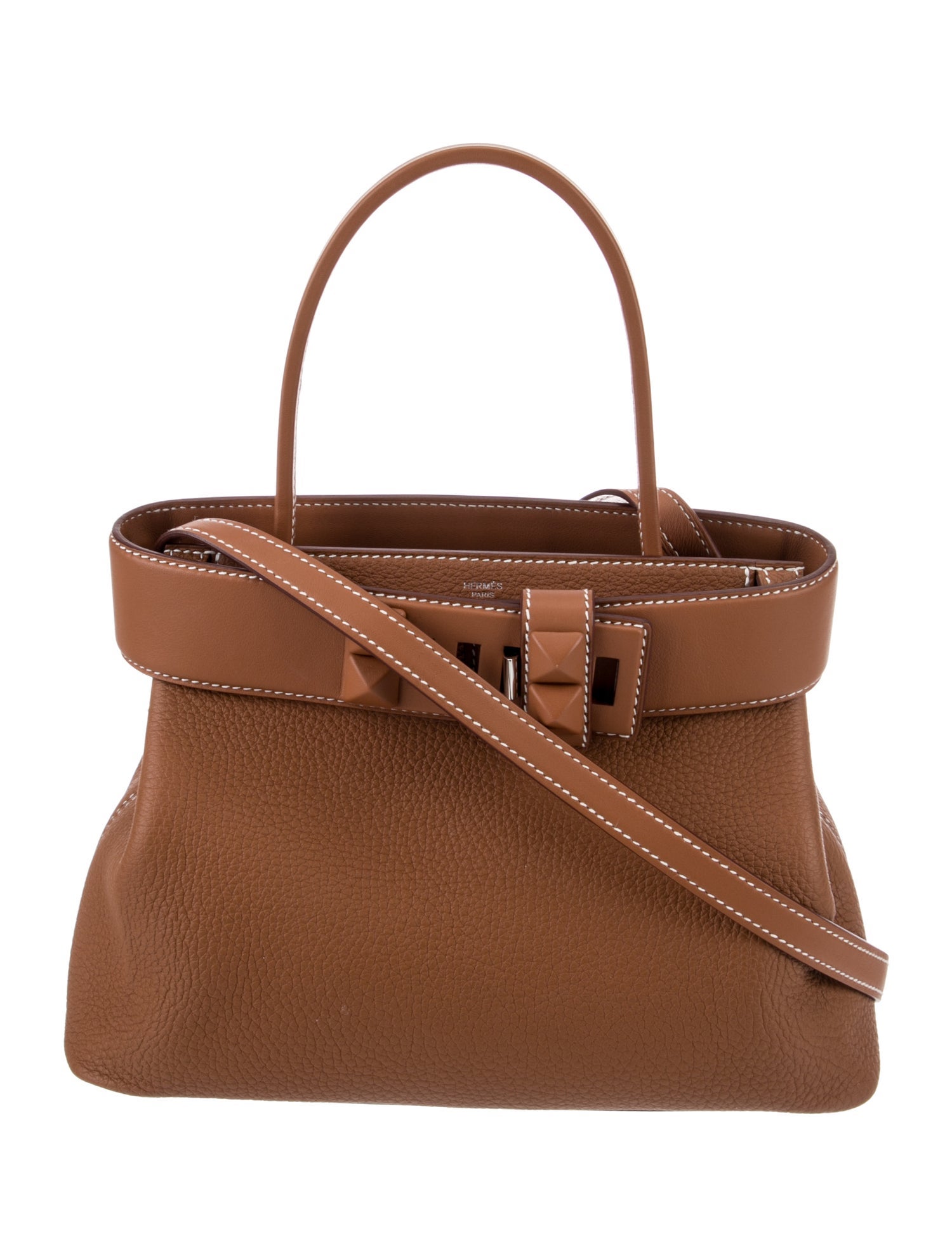 Hermès 2025 Clemence Halzan 25 - Brown Handle Bags, Handbags