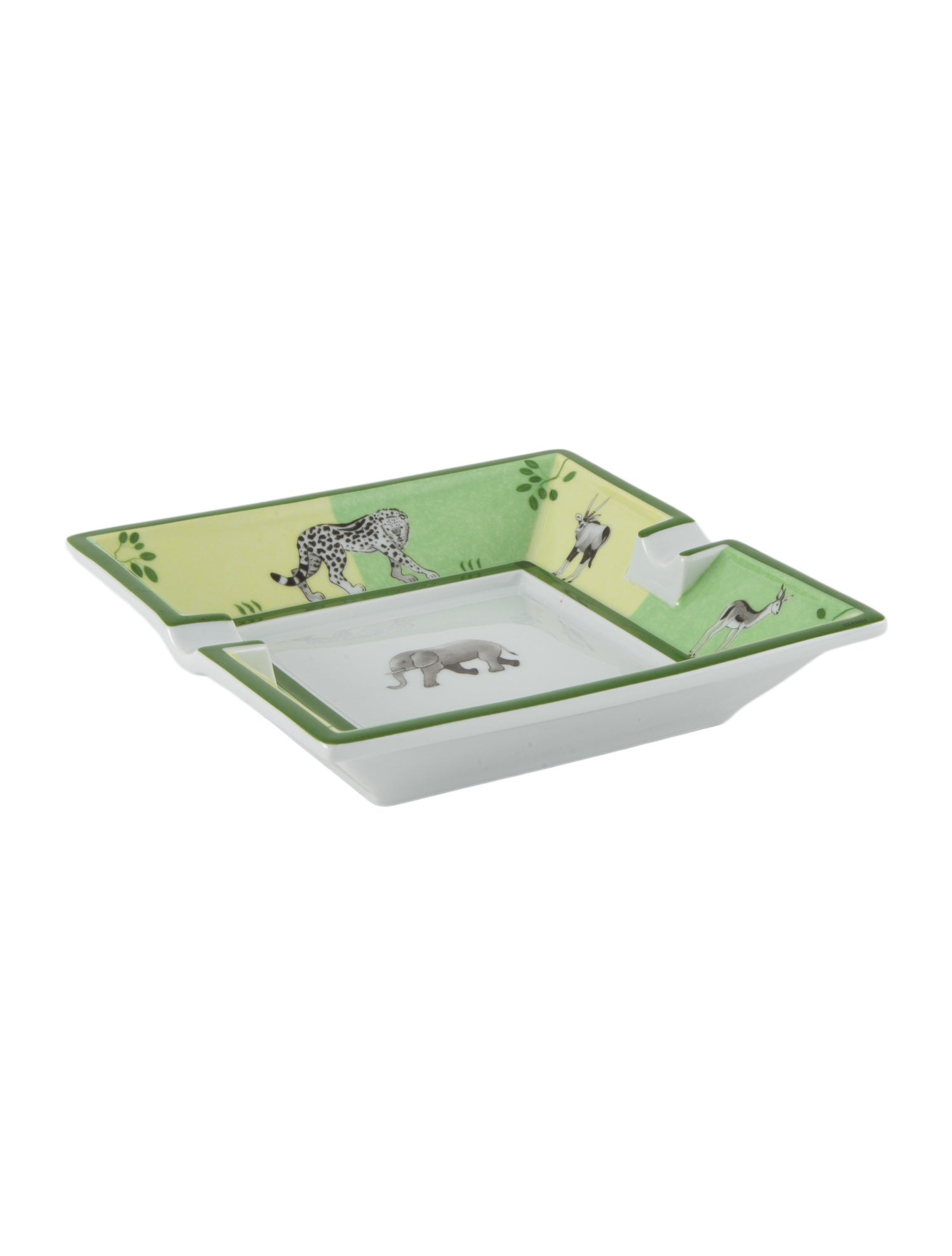 Hermès Vintage Porcelain Wildlife Ashtray