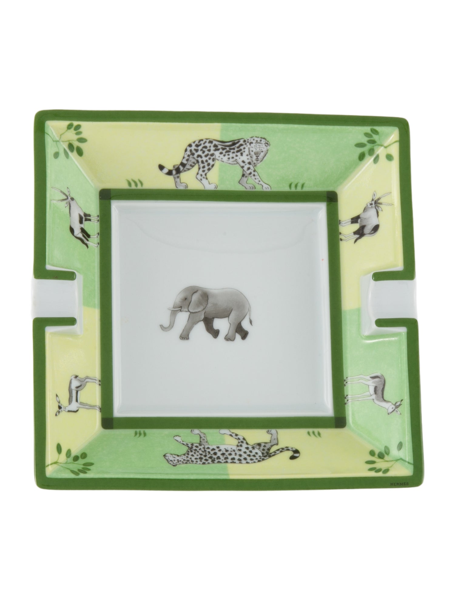Hermès Vintage Porcelain Wildlife Ashtray
