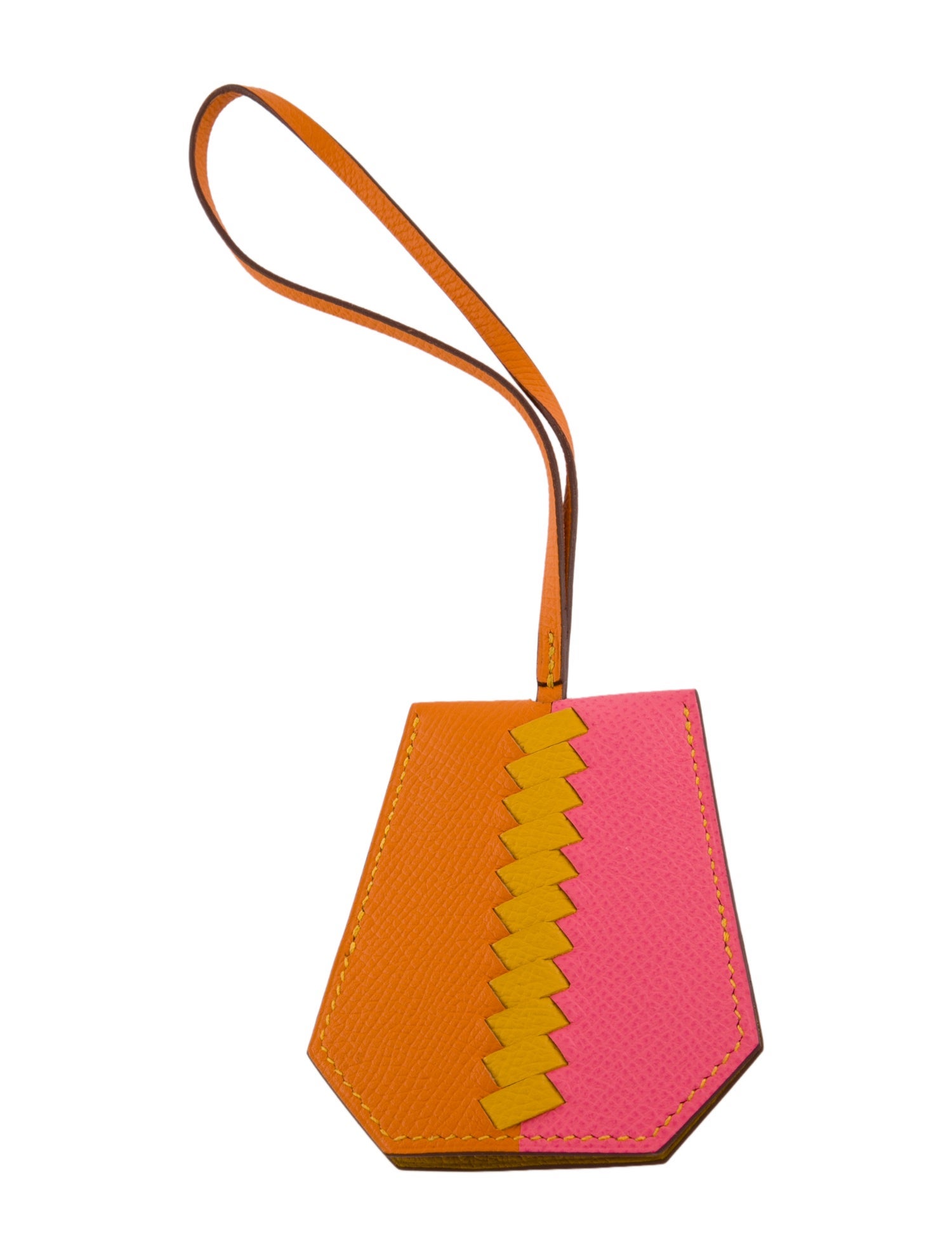 Hermès 2019 Epsom Clochette Cles Grand Tressage Bag Charm