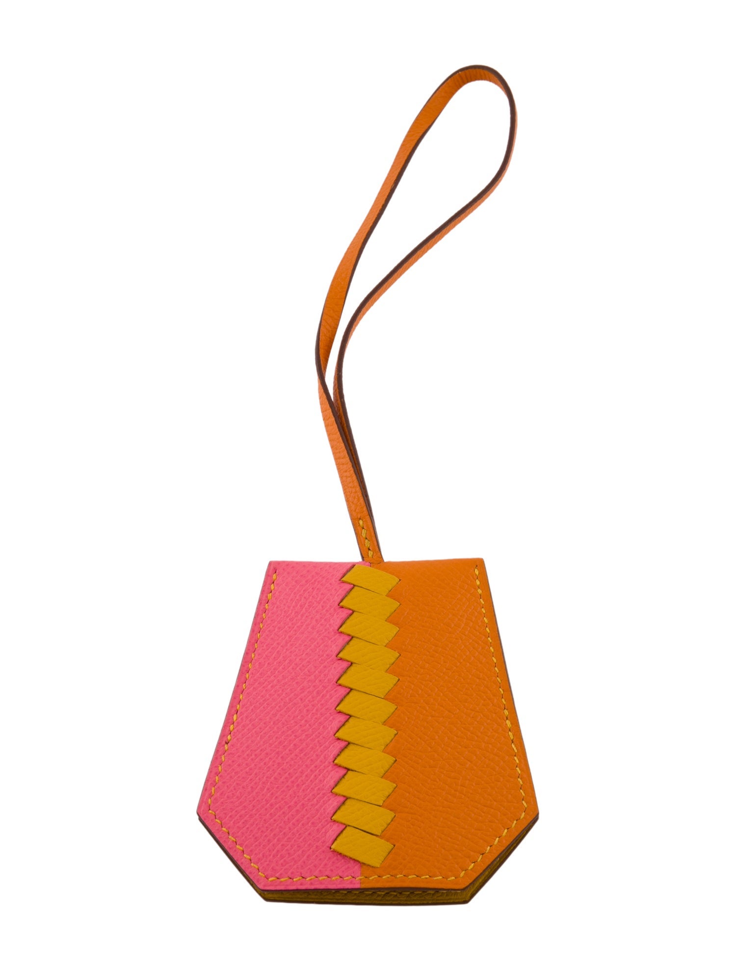 Hermès 2019 Epsom Clochette Cles Grand Tressage Bag Charm