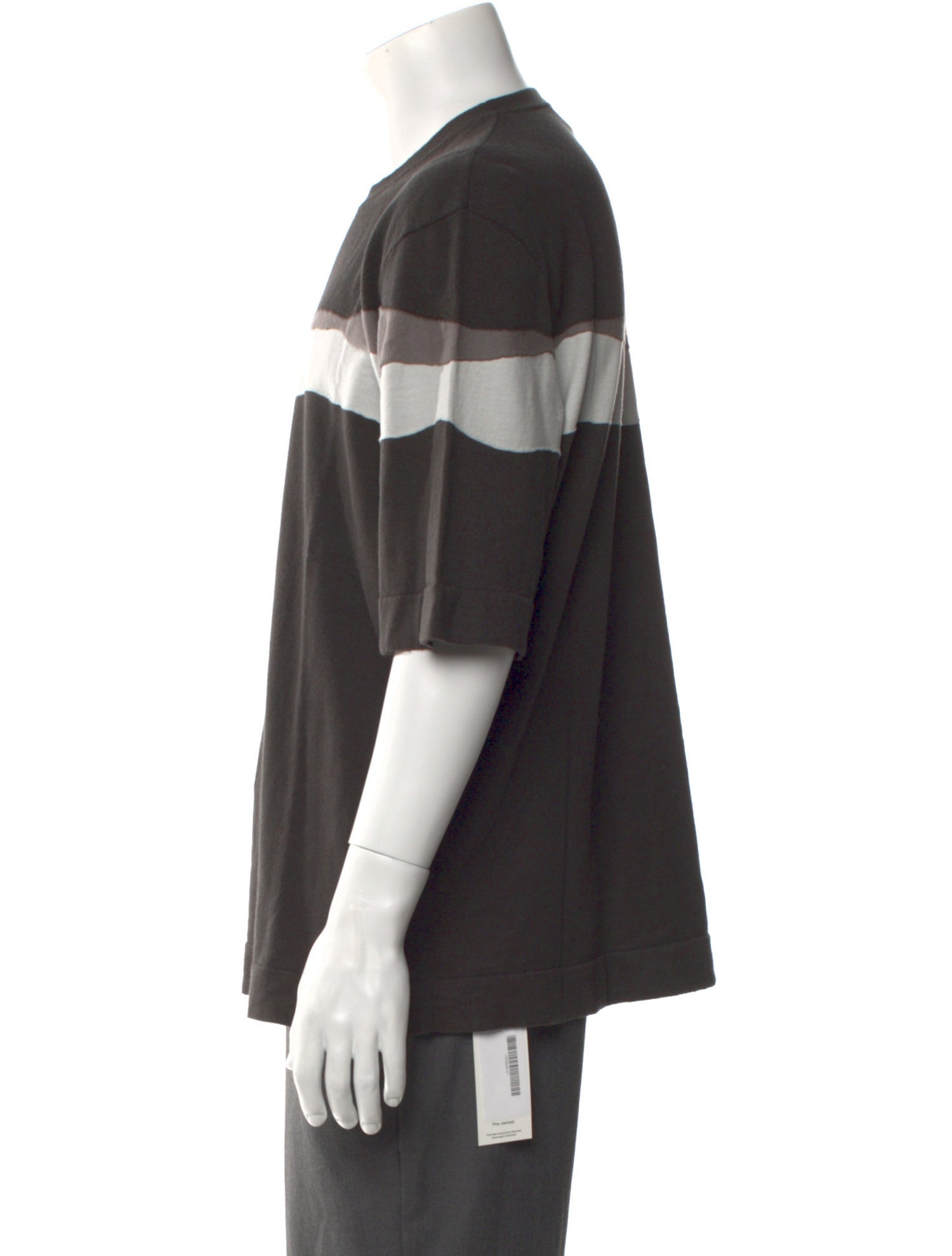 Hermès Striped Crew Neck T-Shirt