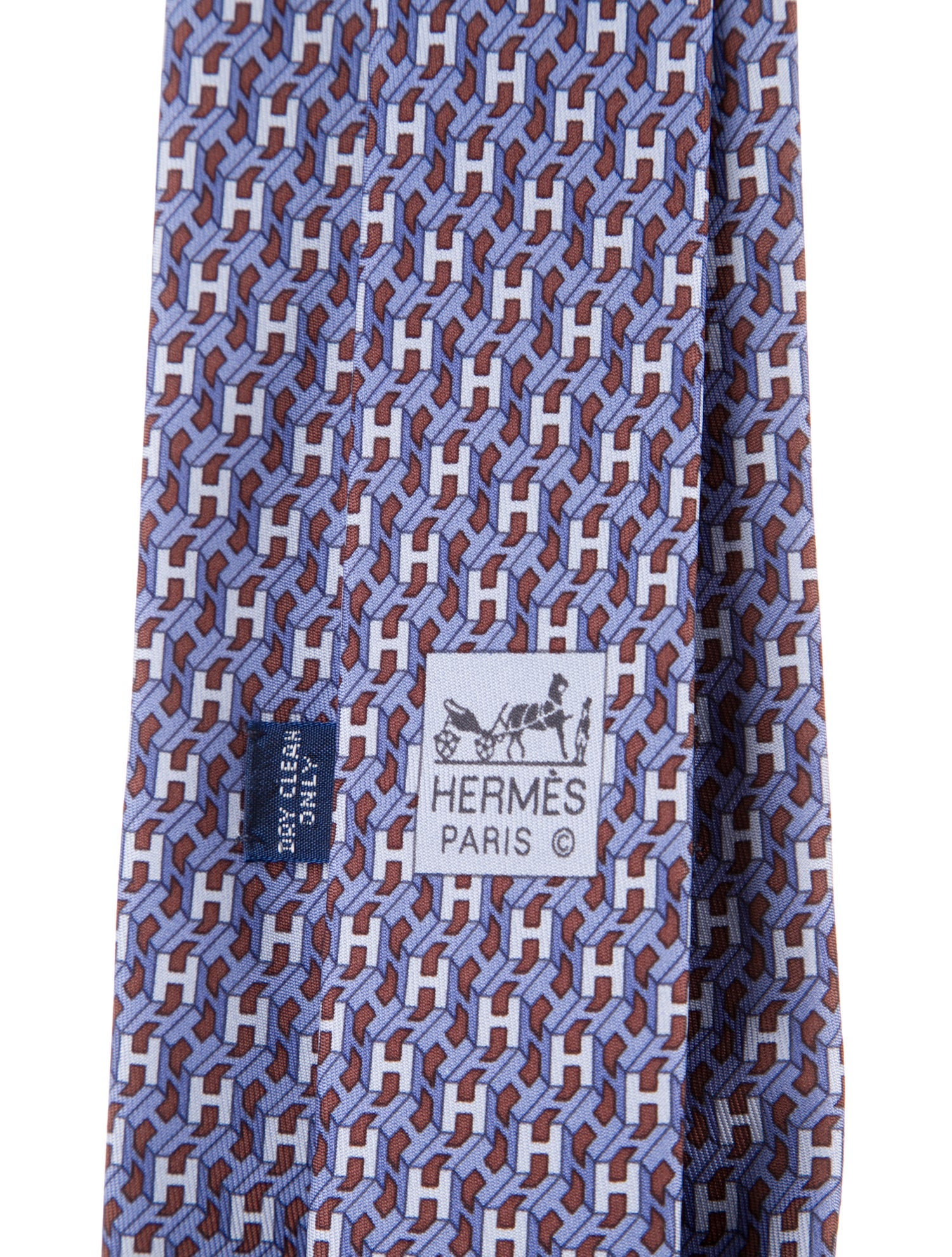 Hermès Silk Pattern Tie