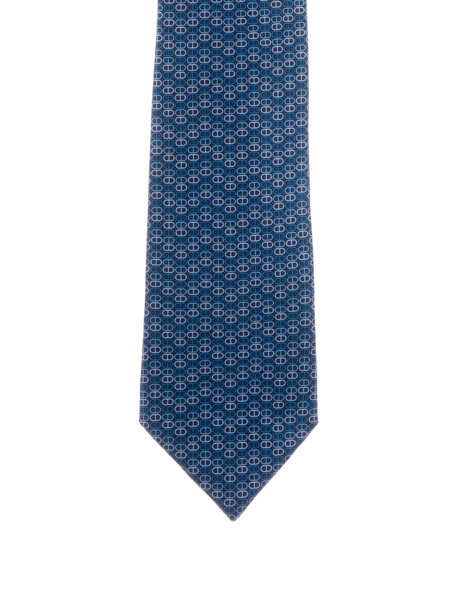 Hermès Patterned Silk Tie