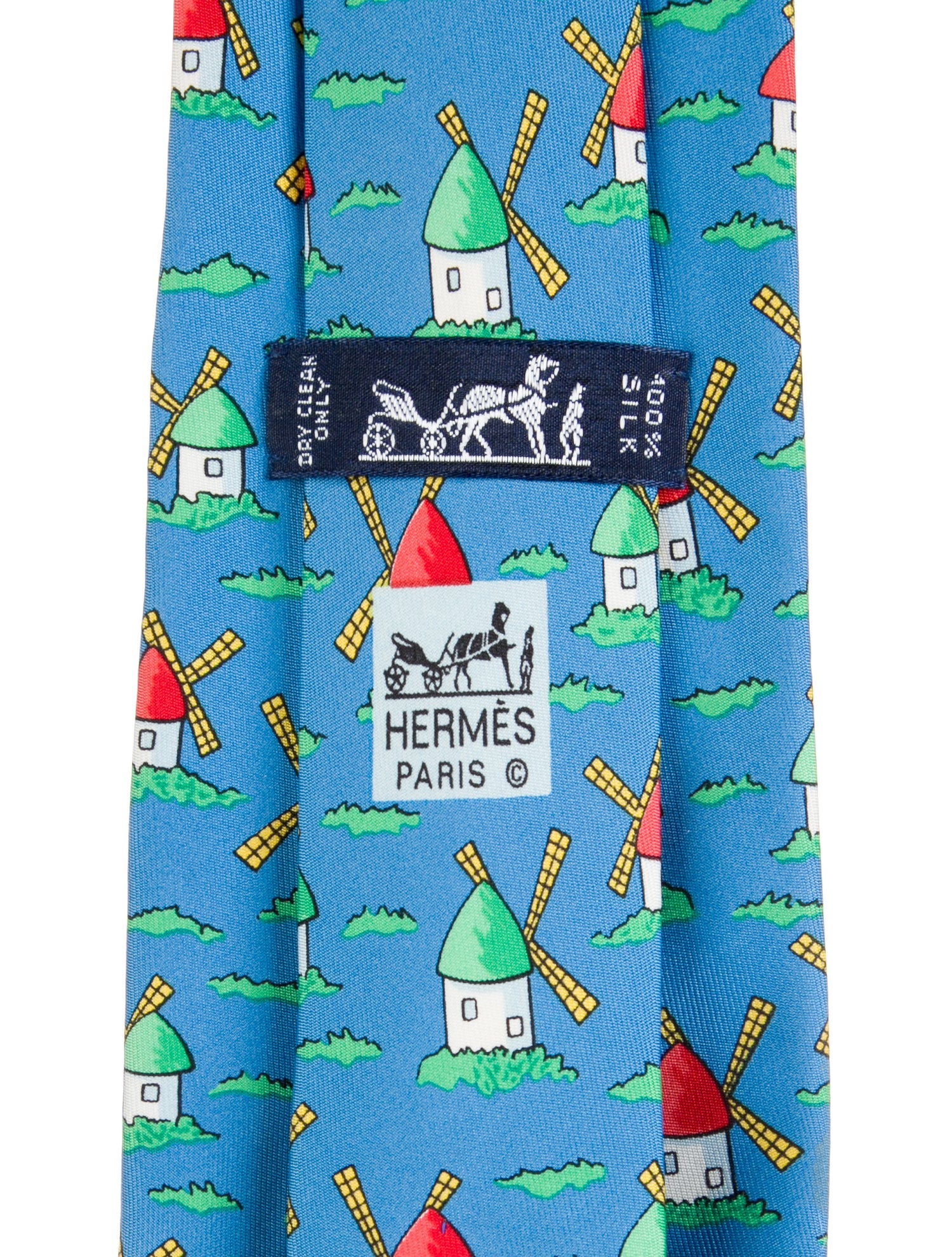 Hermès Silk Patterned tie