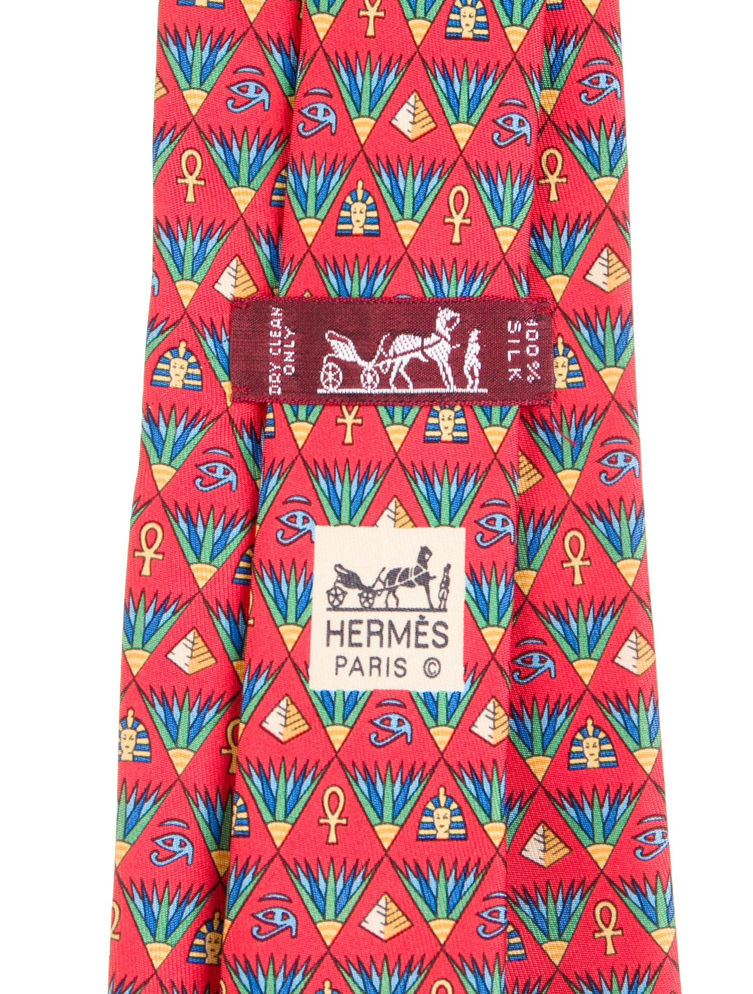 Hermès Silk Patterned tie