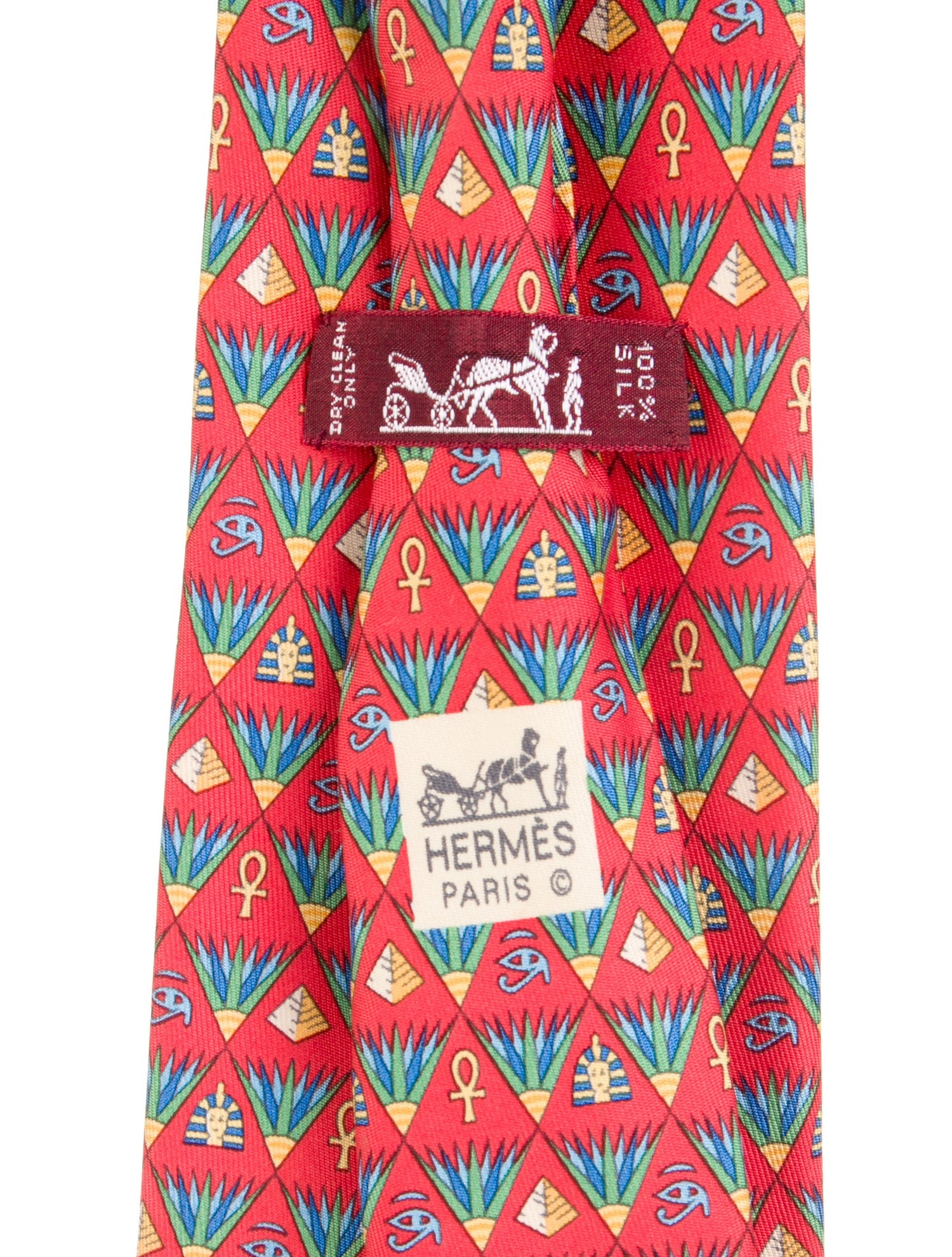 Hermès Silk Printed Tie