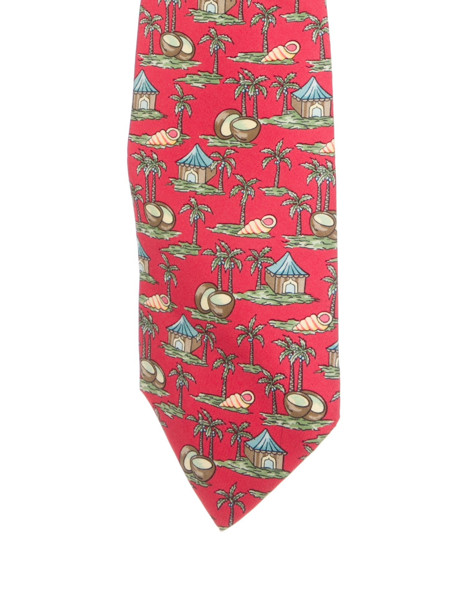 Hermès Silk Printed Tie