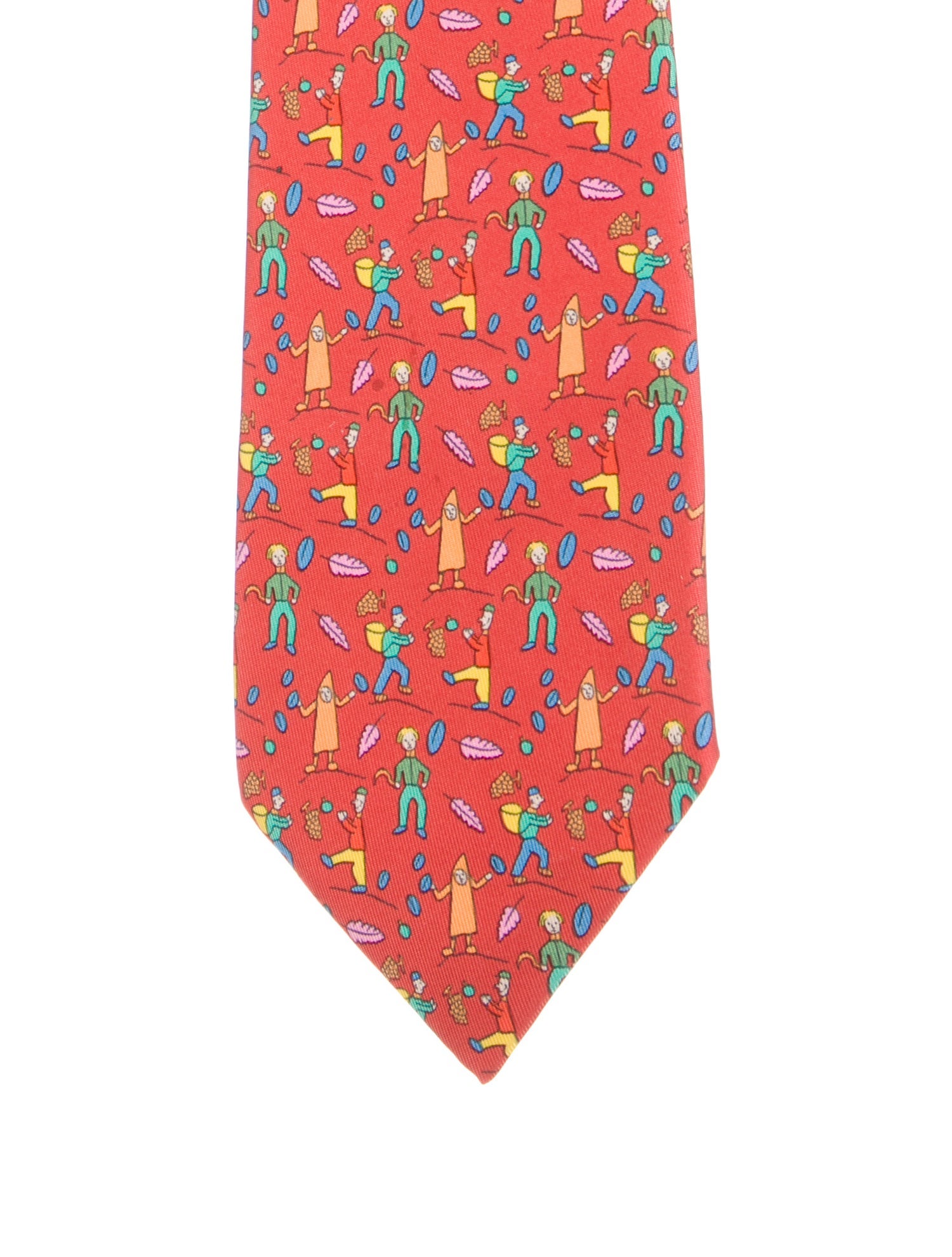 Hermès Silk Printed Tie