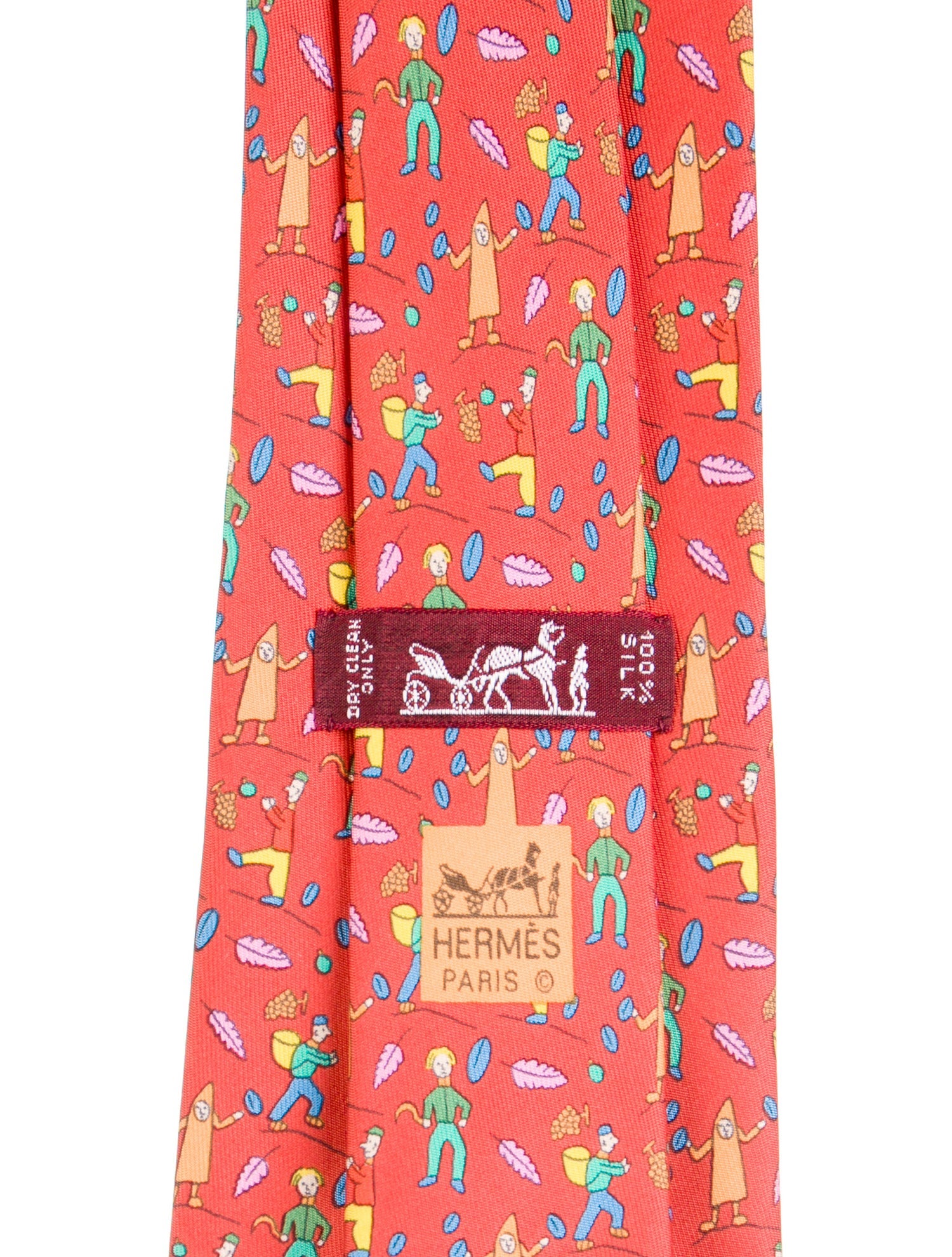 Hermès Silk Printed Tie