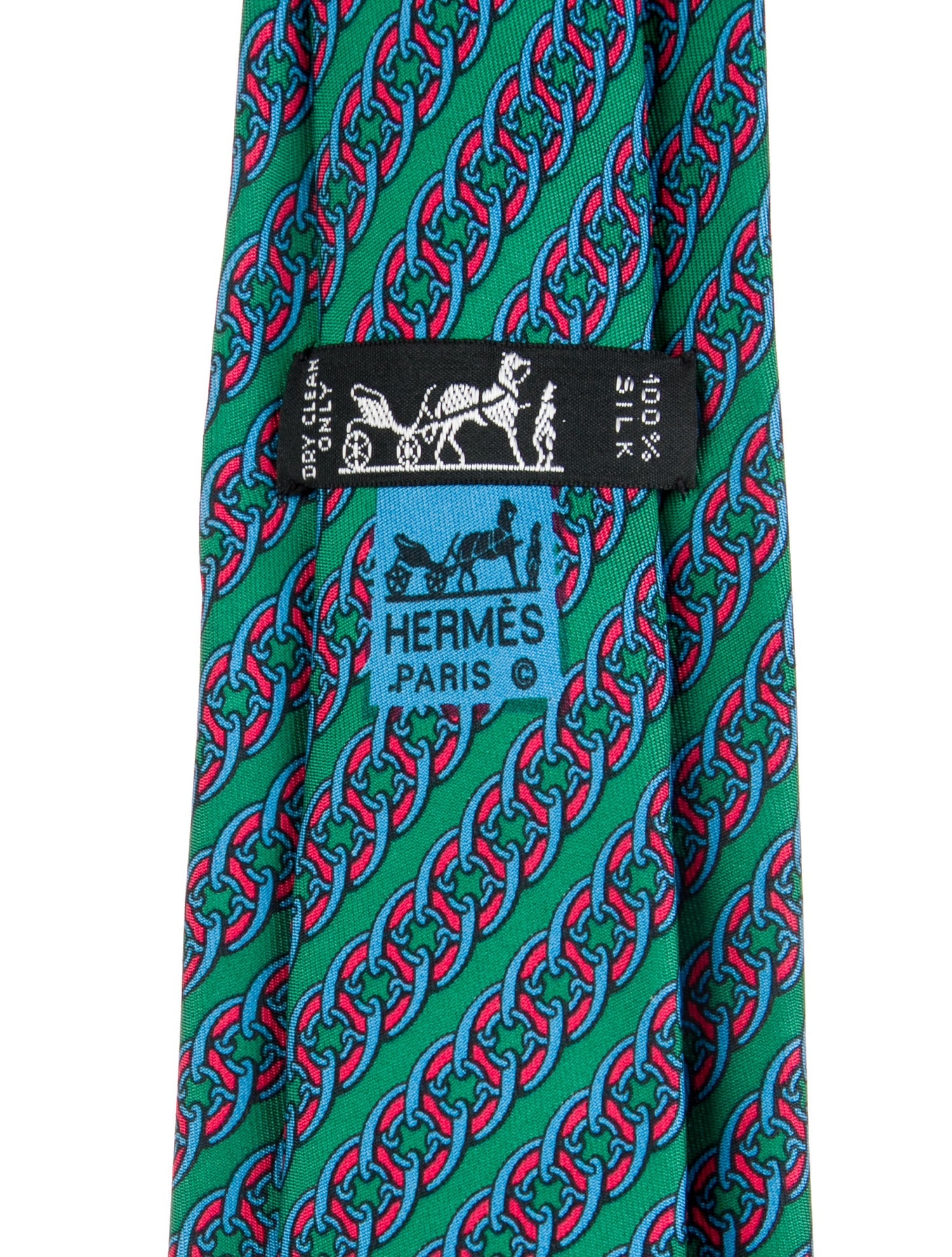 Hermès Silk Printed Tie
