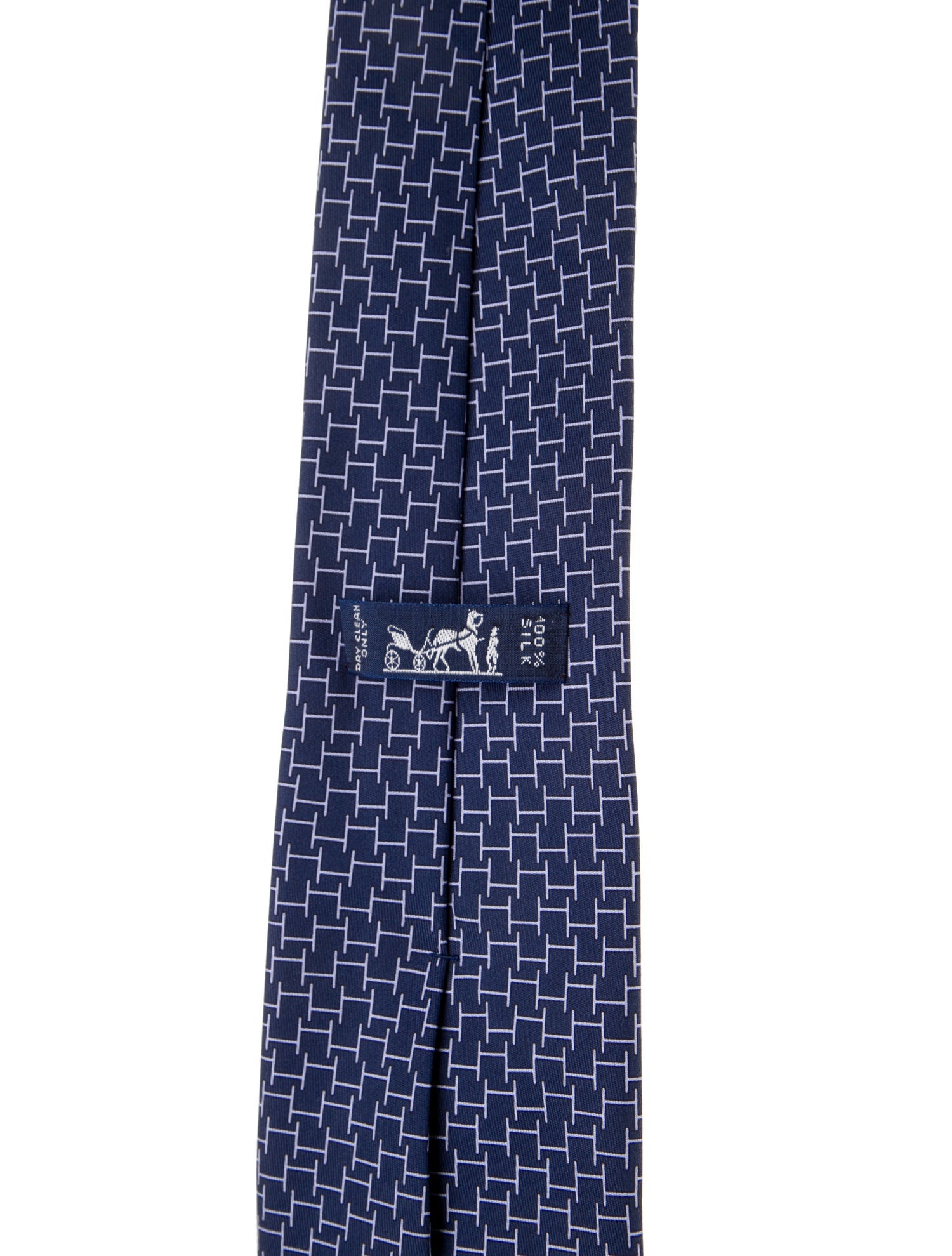 Hermès Silk Printed Tie