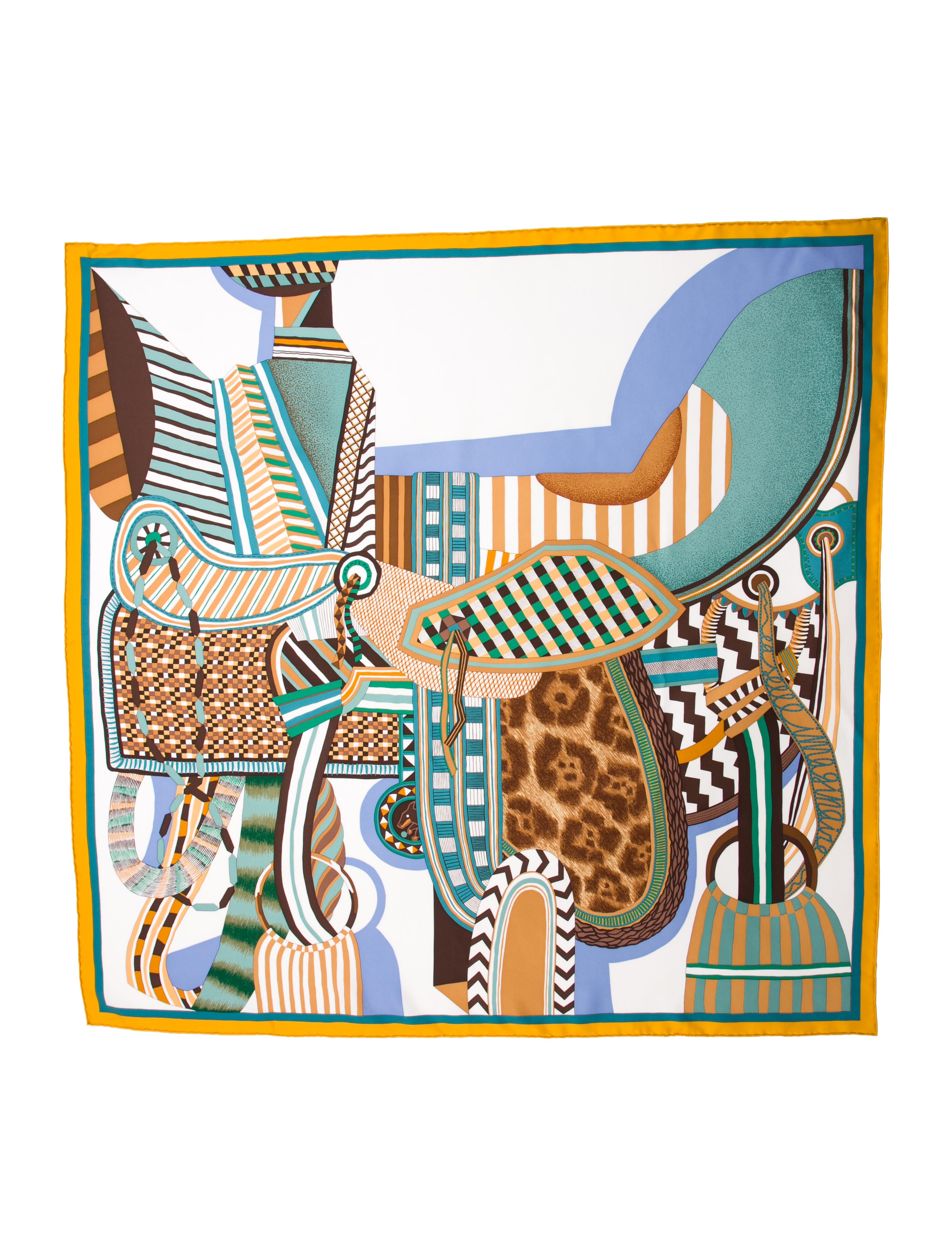 Hermès La Selle Imaginaire Silk Scarf w/ Tags