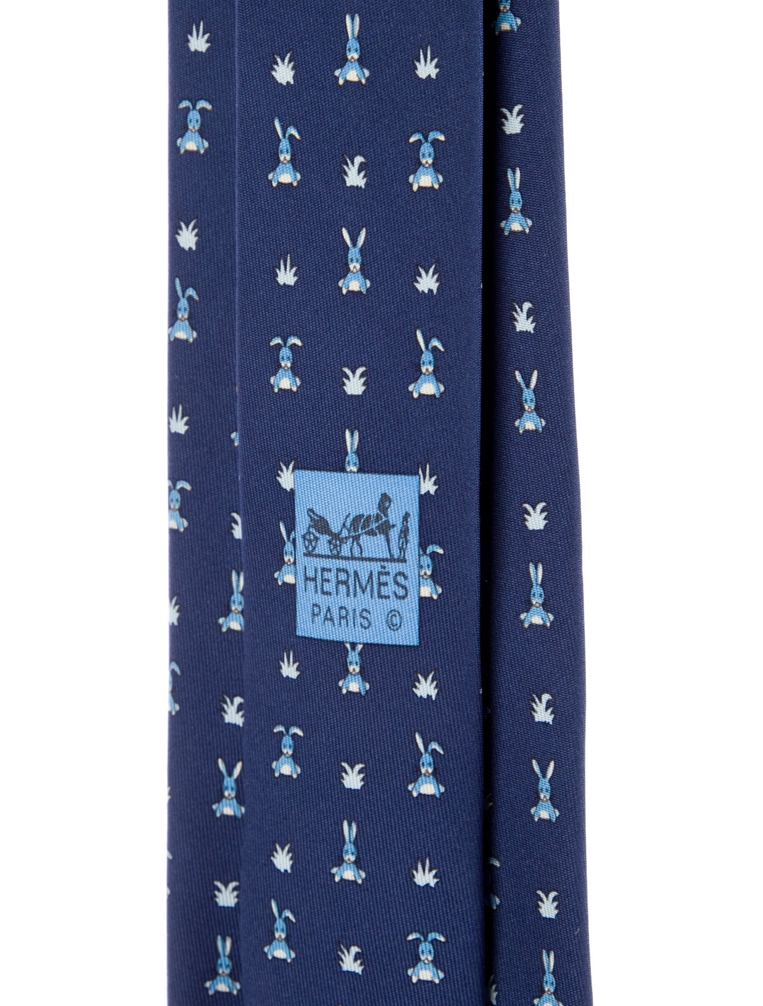 Hermès Silk Pattern Print Tie